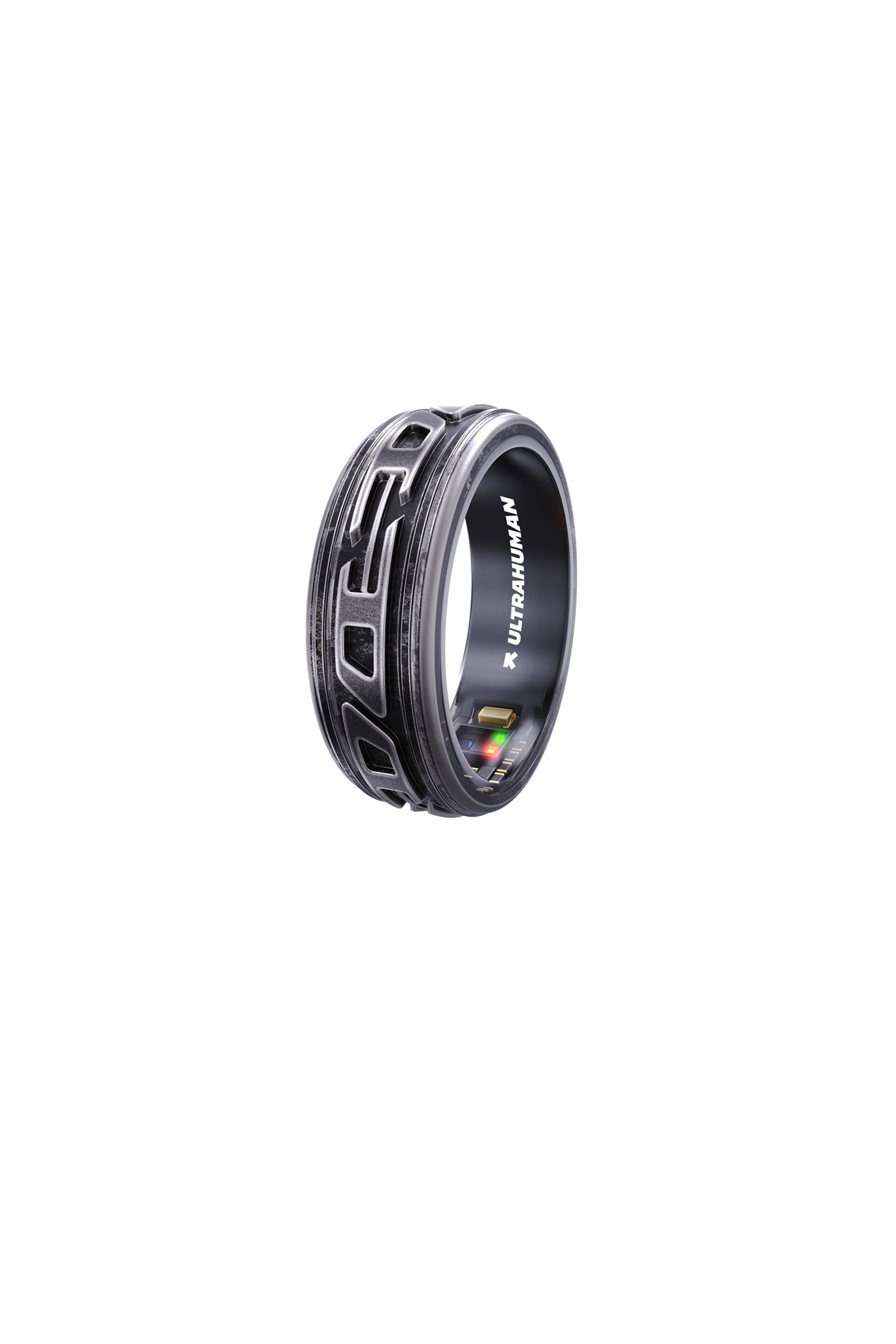Smart ring in distressed black- Ultra Human