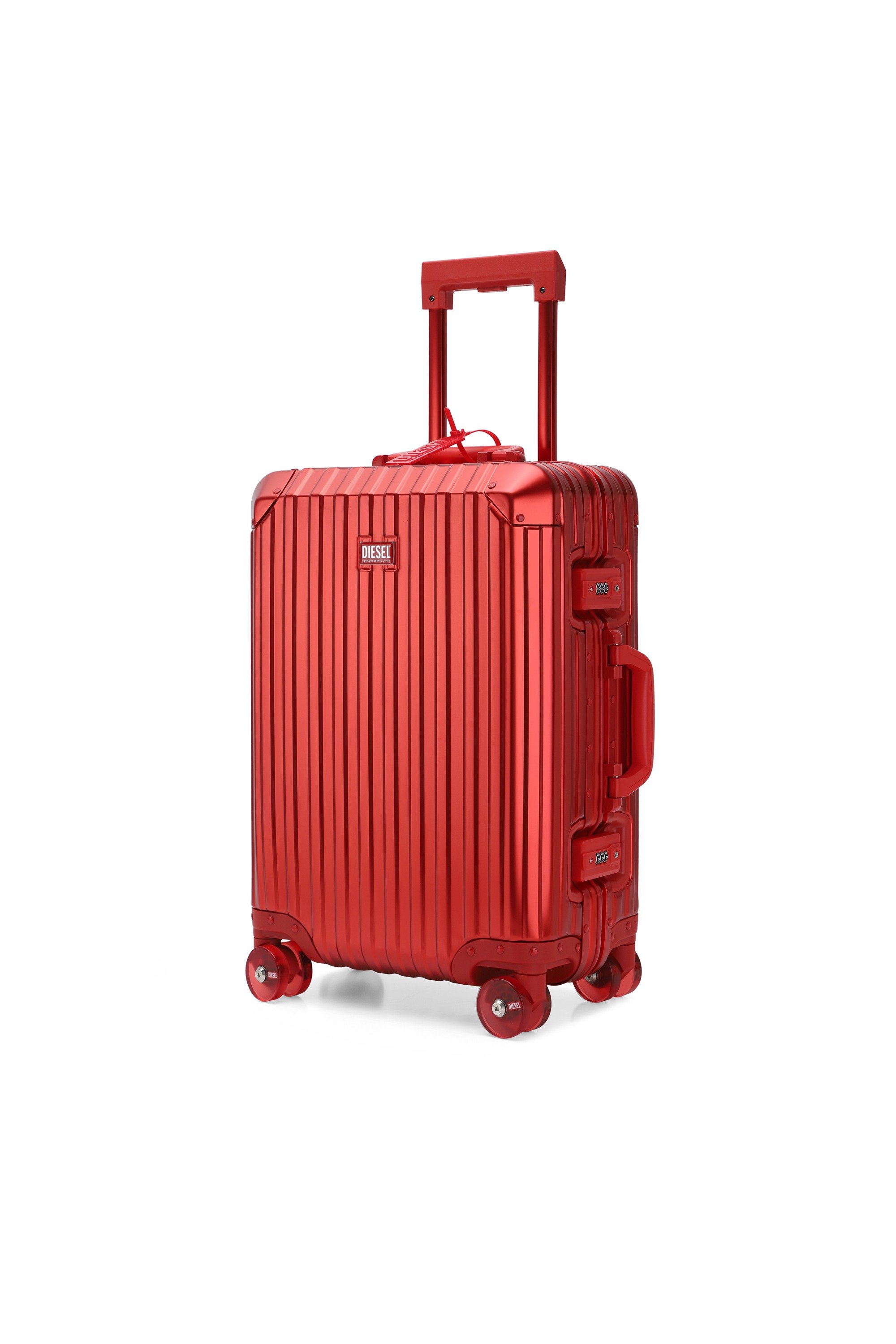 Red Aluminum Suitcase