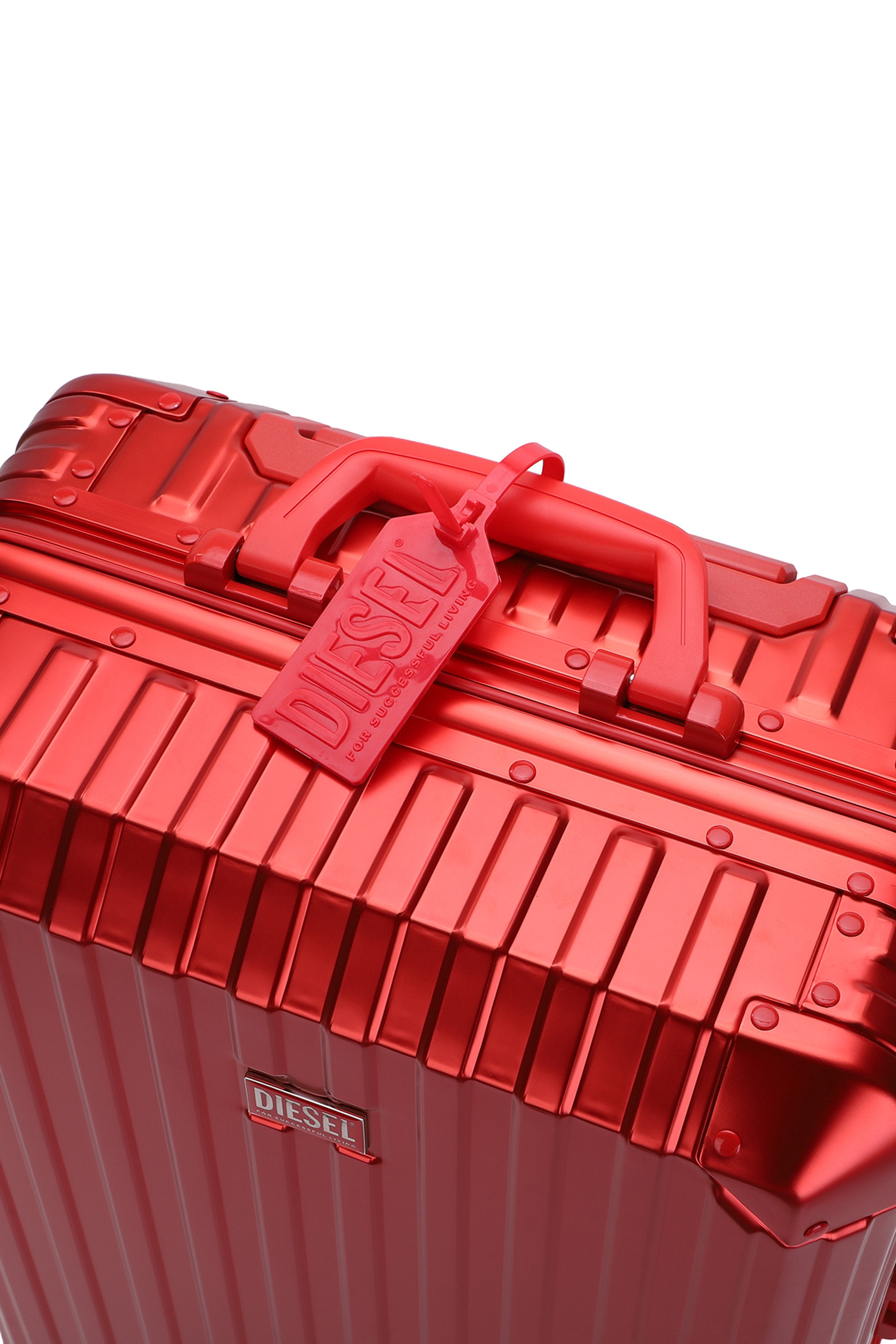 Red Aluminum Suitcase