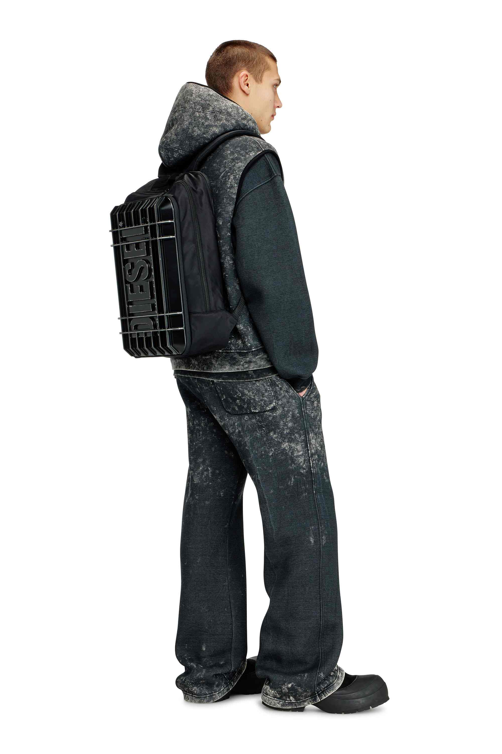 Black Rugged Travel Backpack