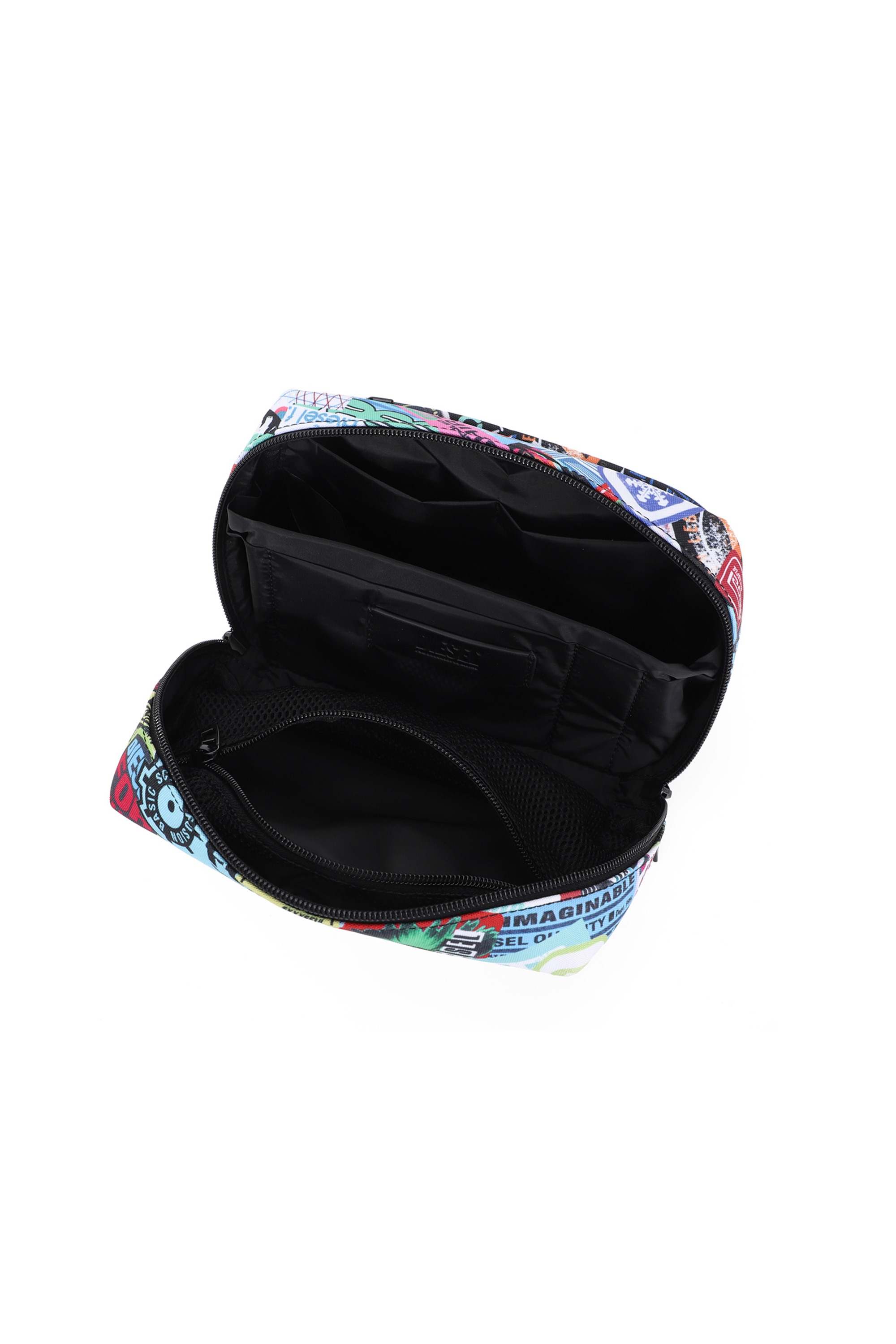 Multicolor Beauty Case With Stickers