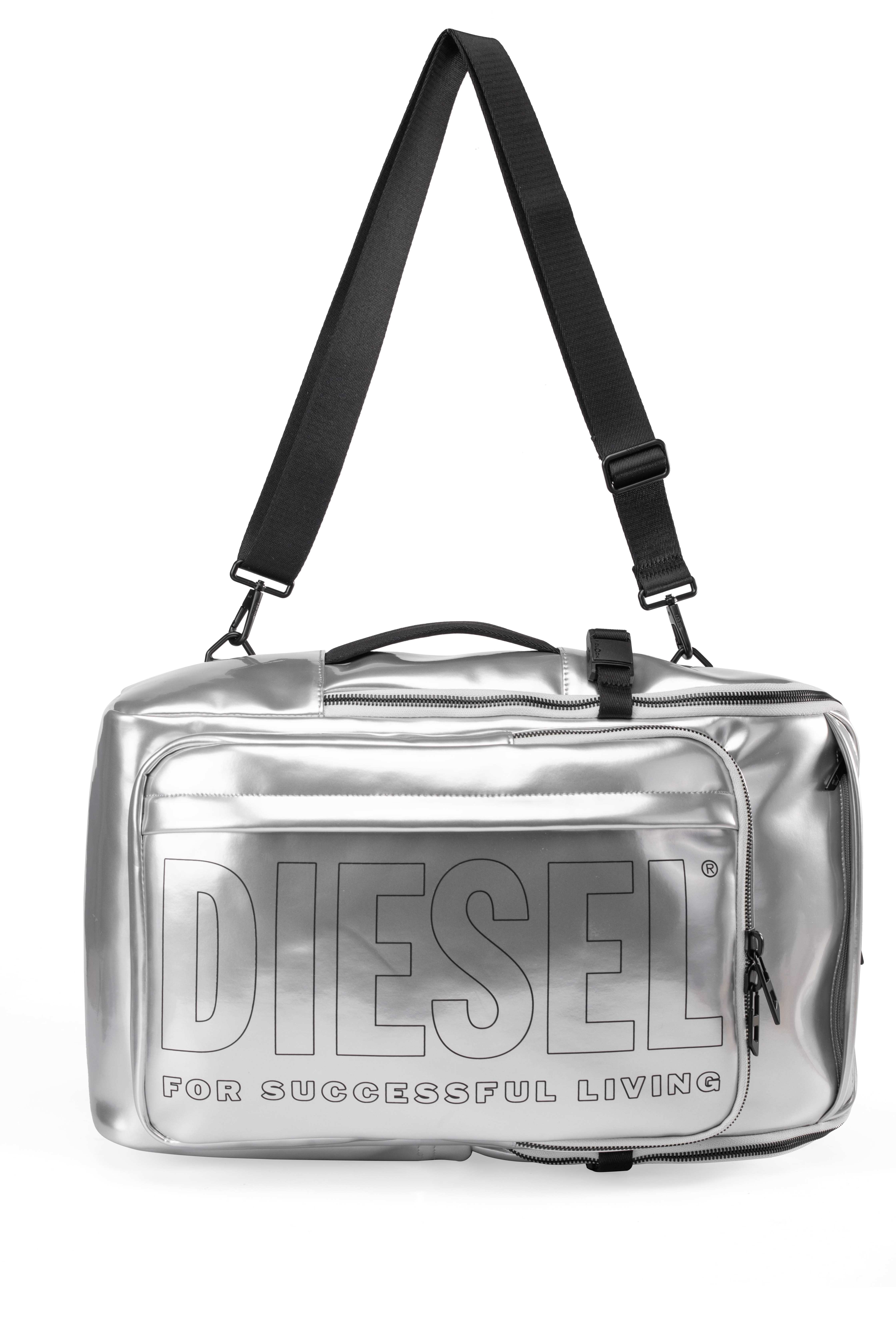 Silver Metallic Pu Backpack