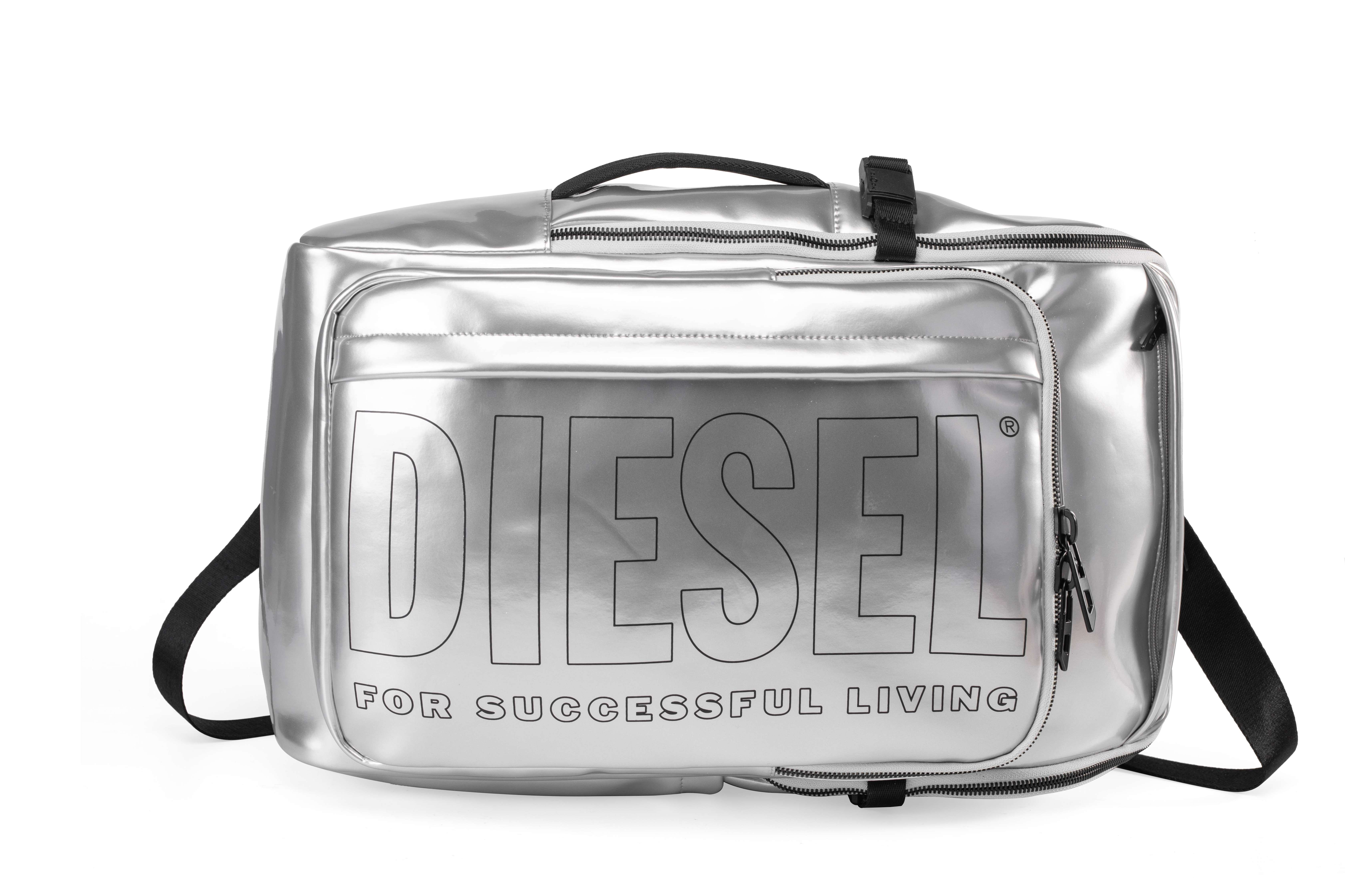 Silver Metallic Pu Backpack