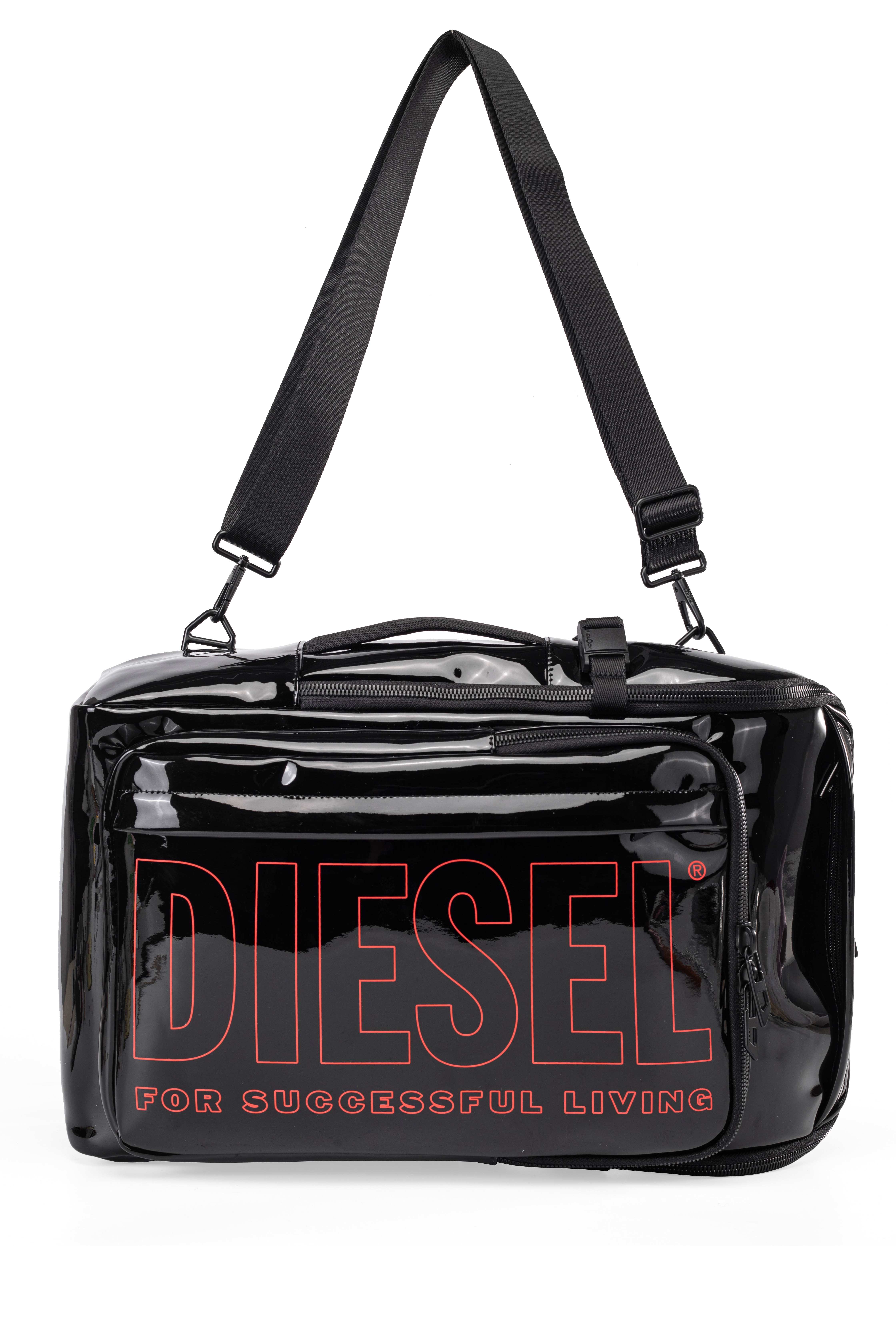 Black Metallic Pu Backpack