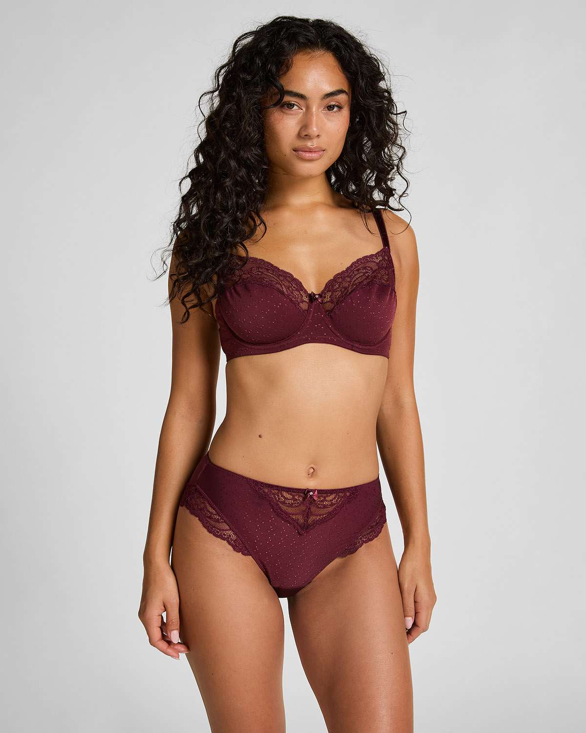 Maroon Sophie high knickers