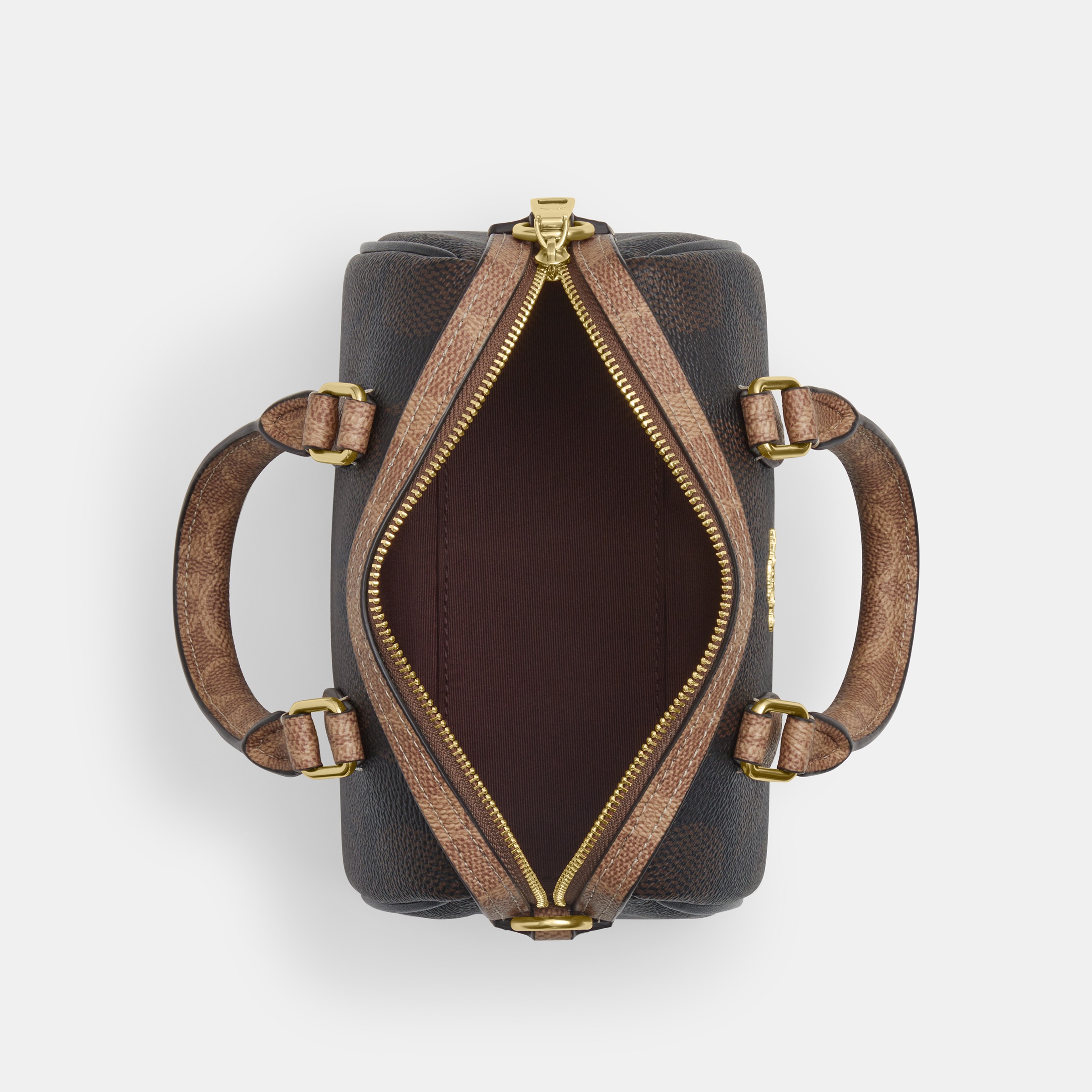 Mini Rowan Crossbody Bag In Blocked Signature Canvas