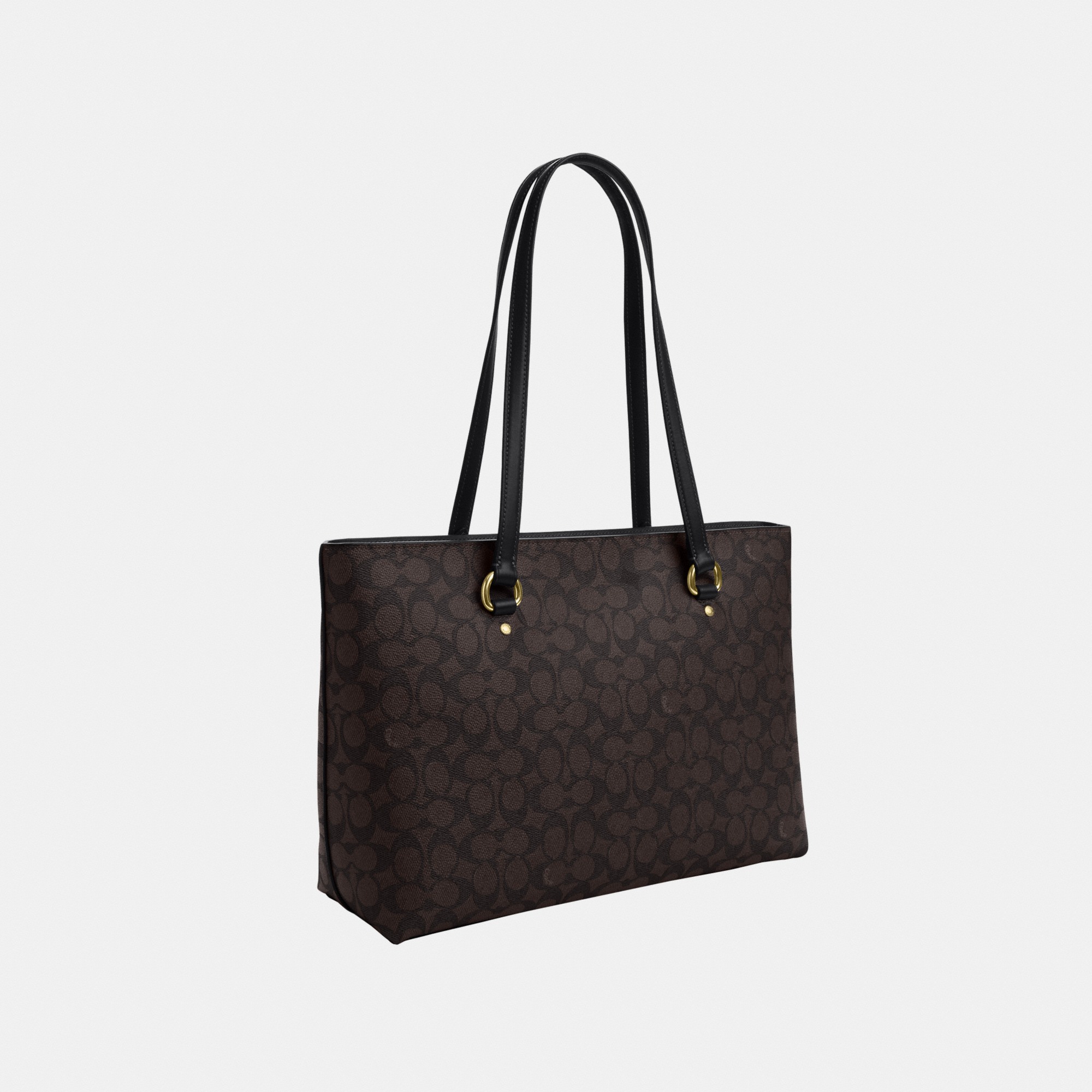 COACH Black Signature Tote Bag 13742 Station Tote Bag In Signature 