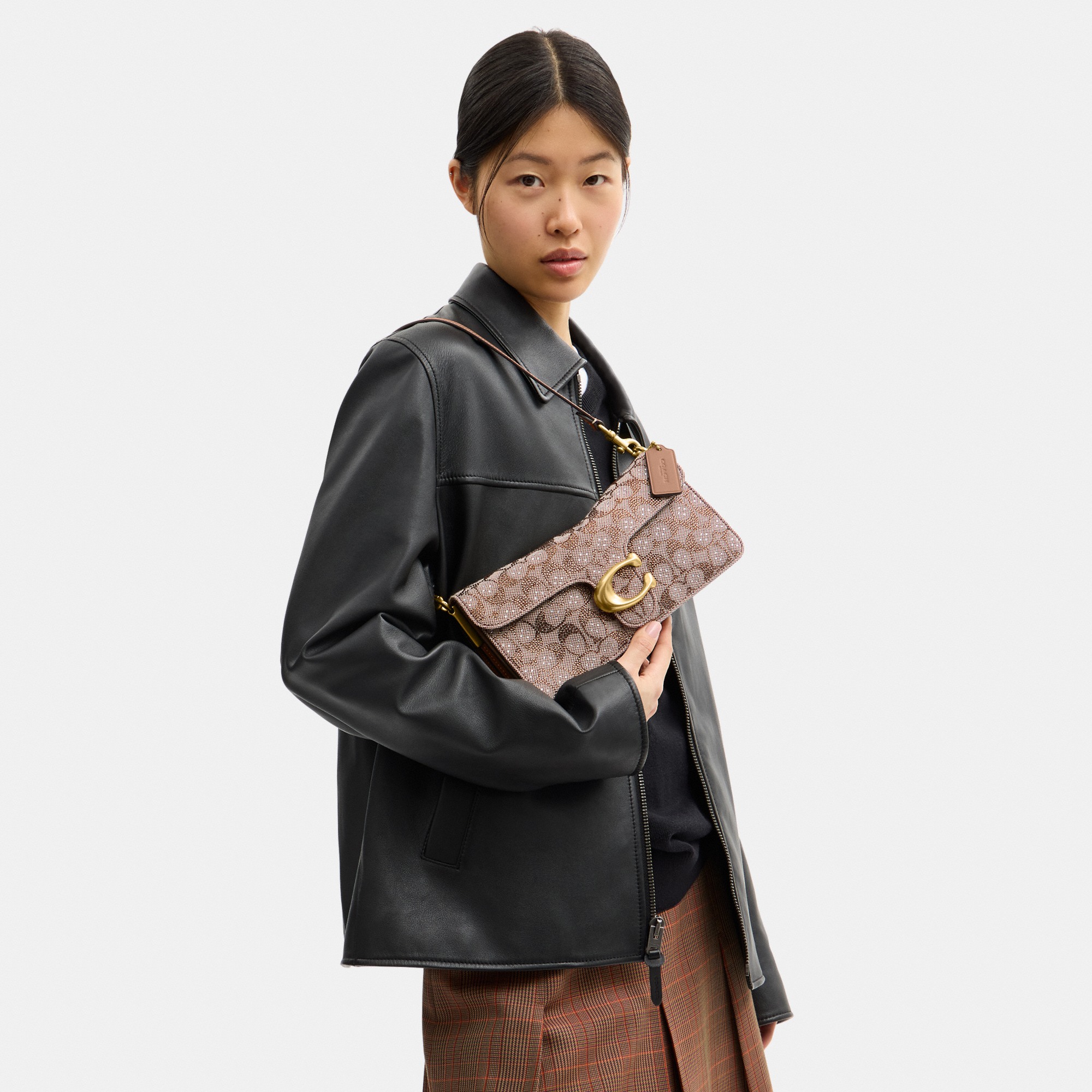 Tabby Shoulder Bag 26 In Crystal Signature Jacquard