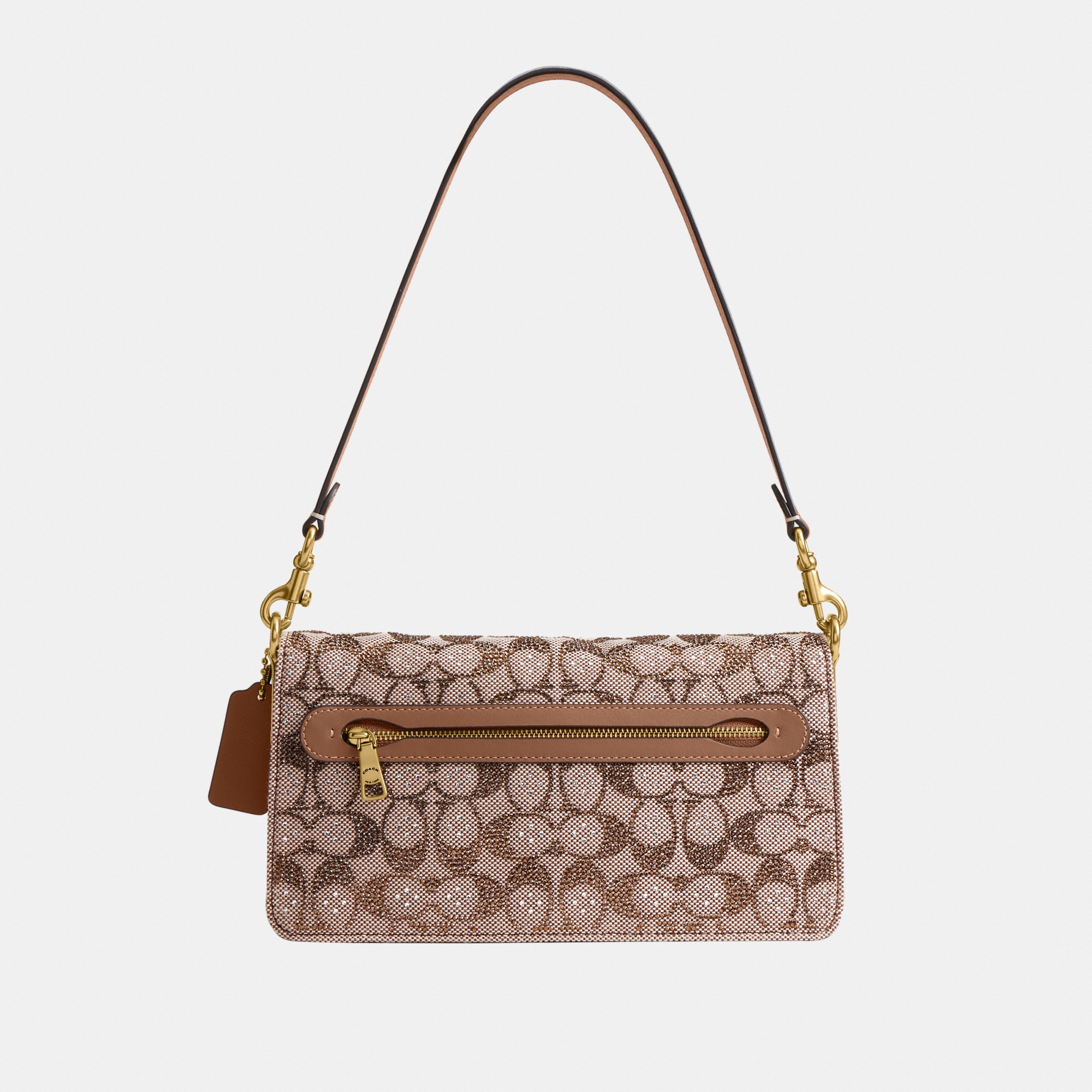 Tabby Shoulder Bag 26 In Crystal Signature Jacquard