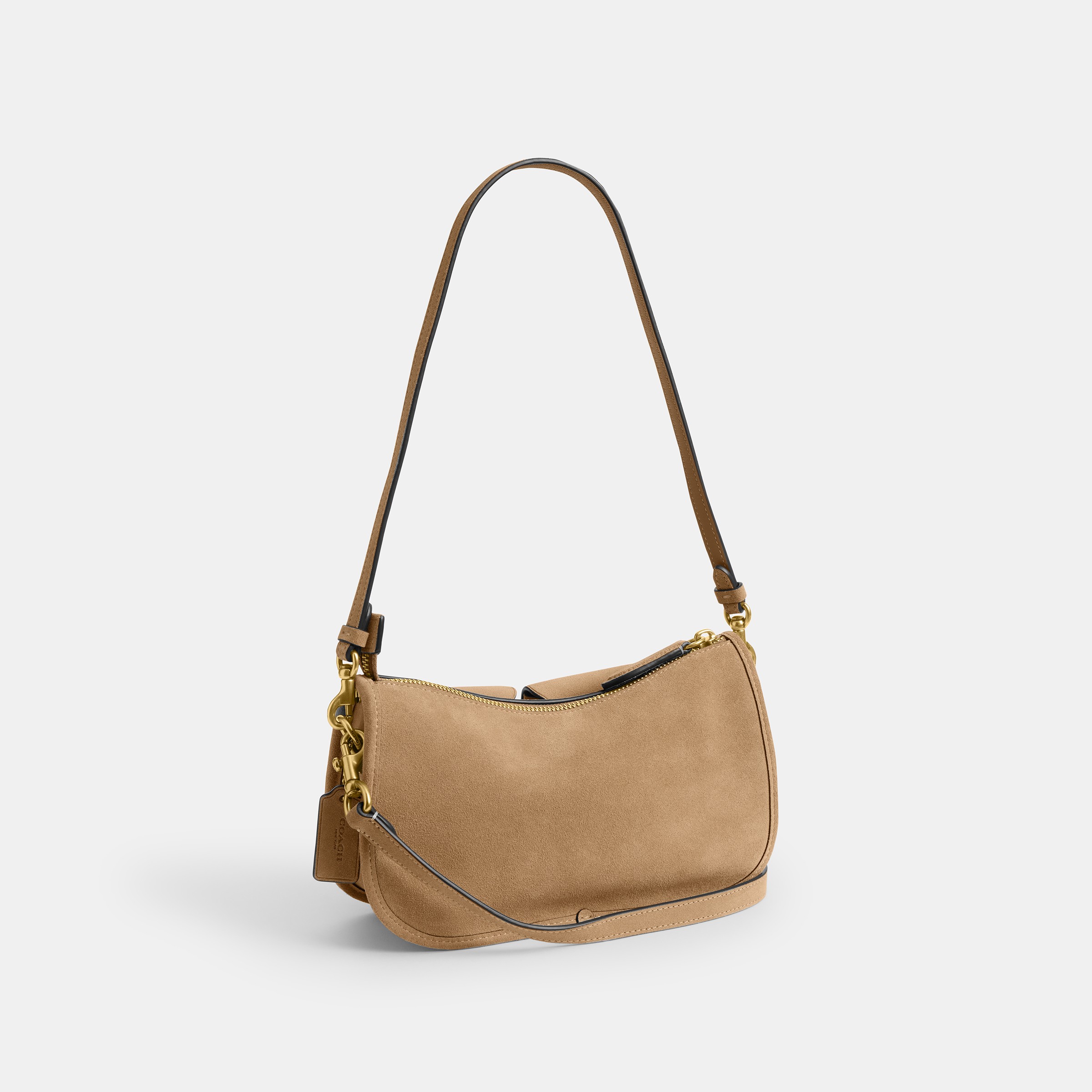 The Coach Originals Suede Twin Turnlock Waverly Bag