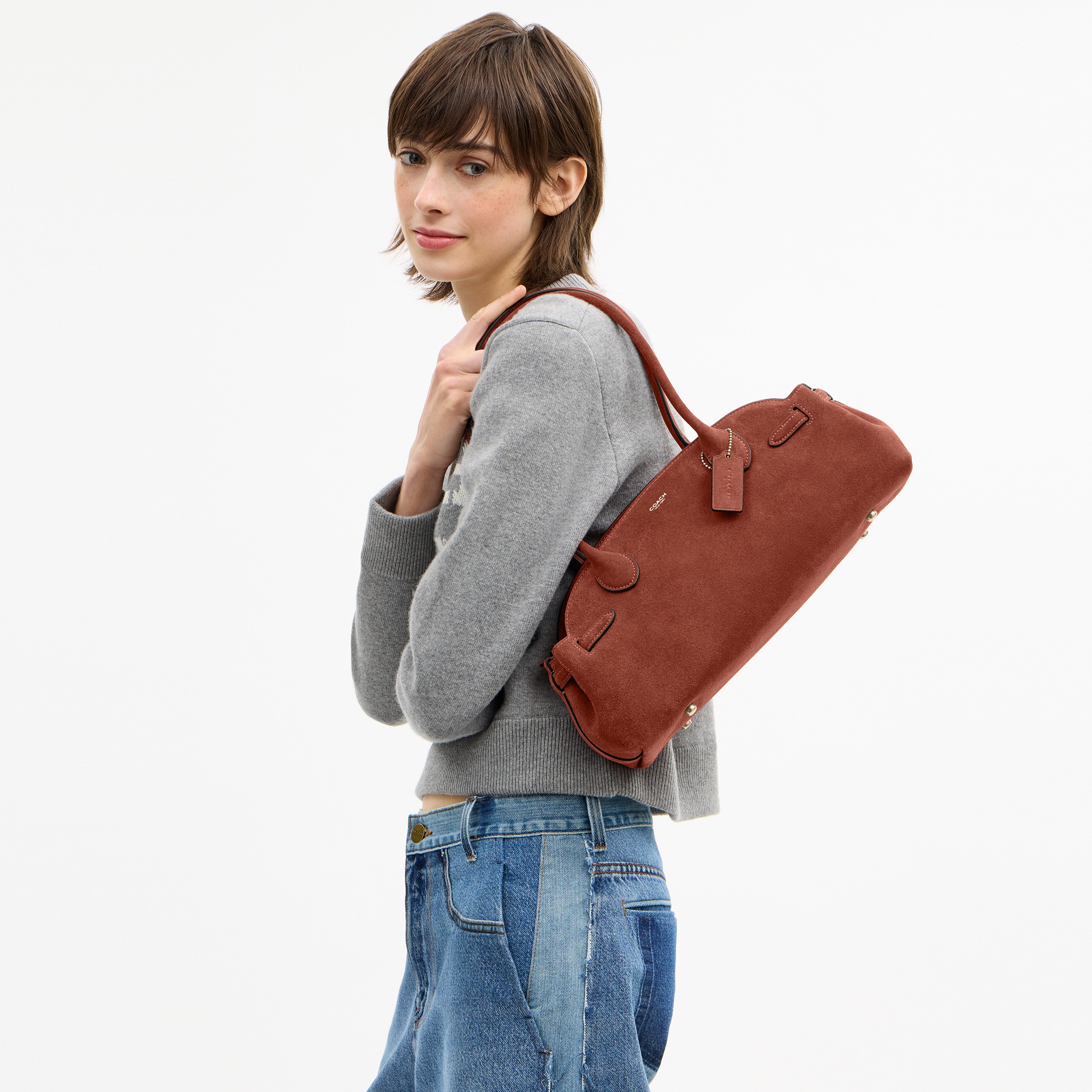 Suede Empire Carryall 34