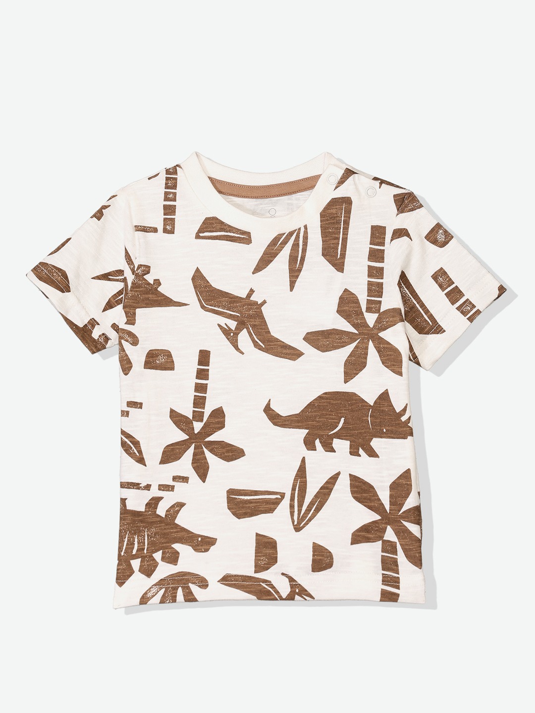 Mothercare Boys Printed T-Shirt - Beige