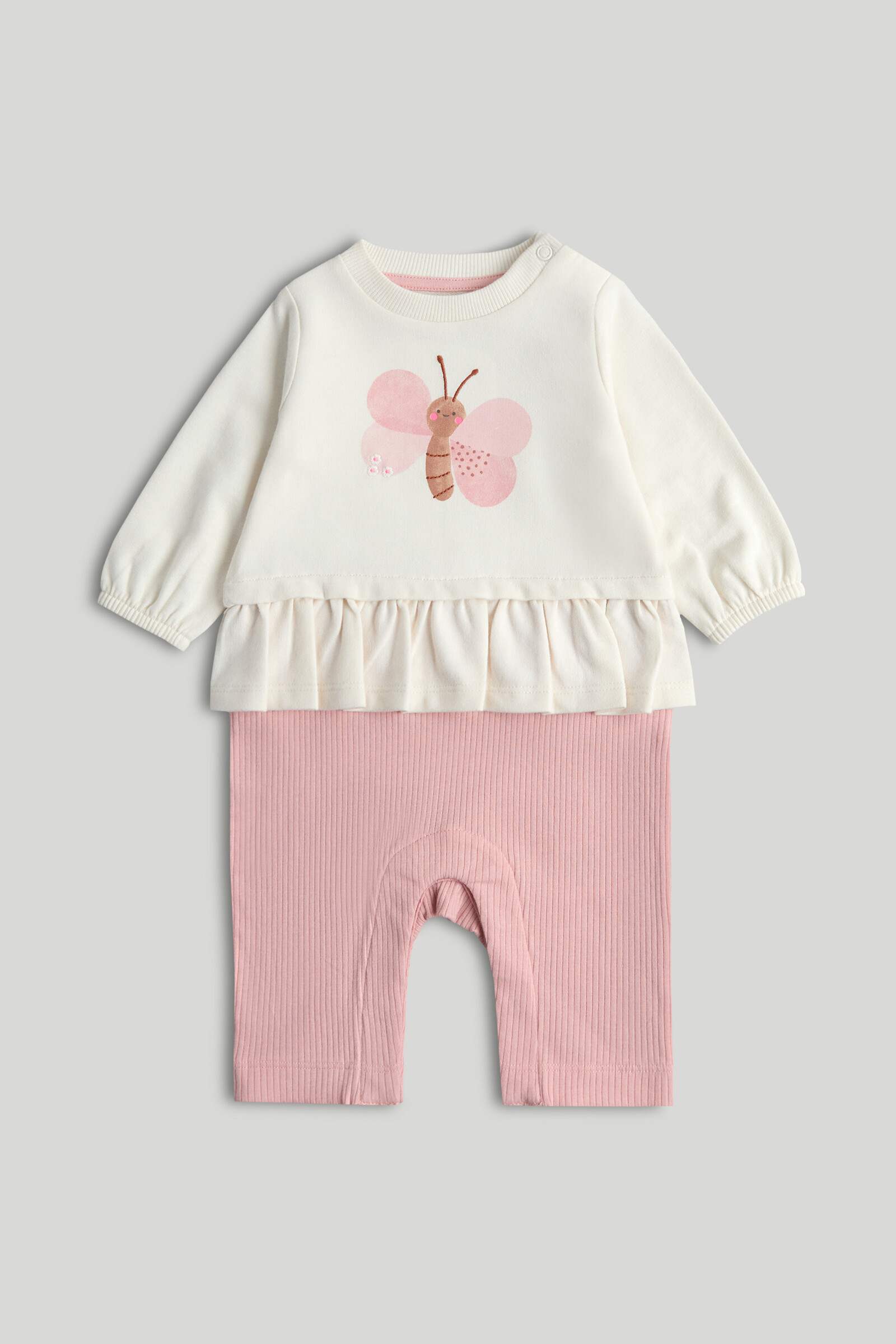 Mothercare My First Girls Full Sleeves Romper - Multi