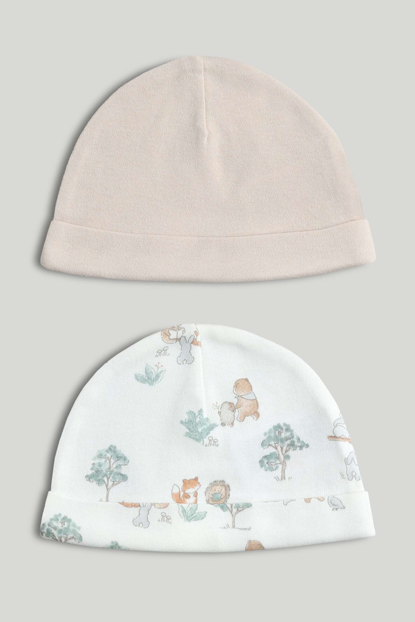 Mothercare My First Unisex Classic Printed Hats - Pack of 2 - Multi