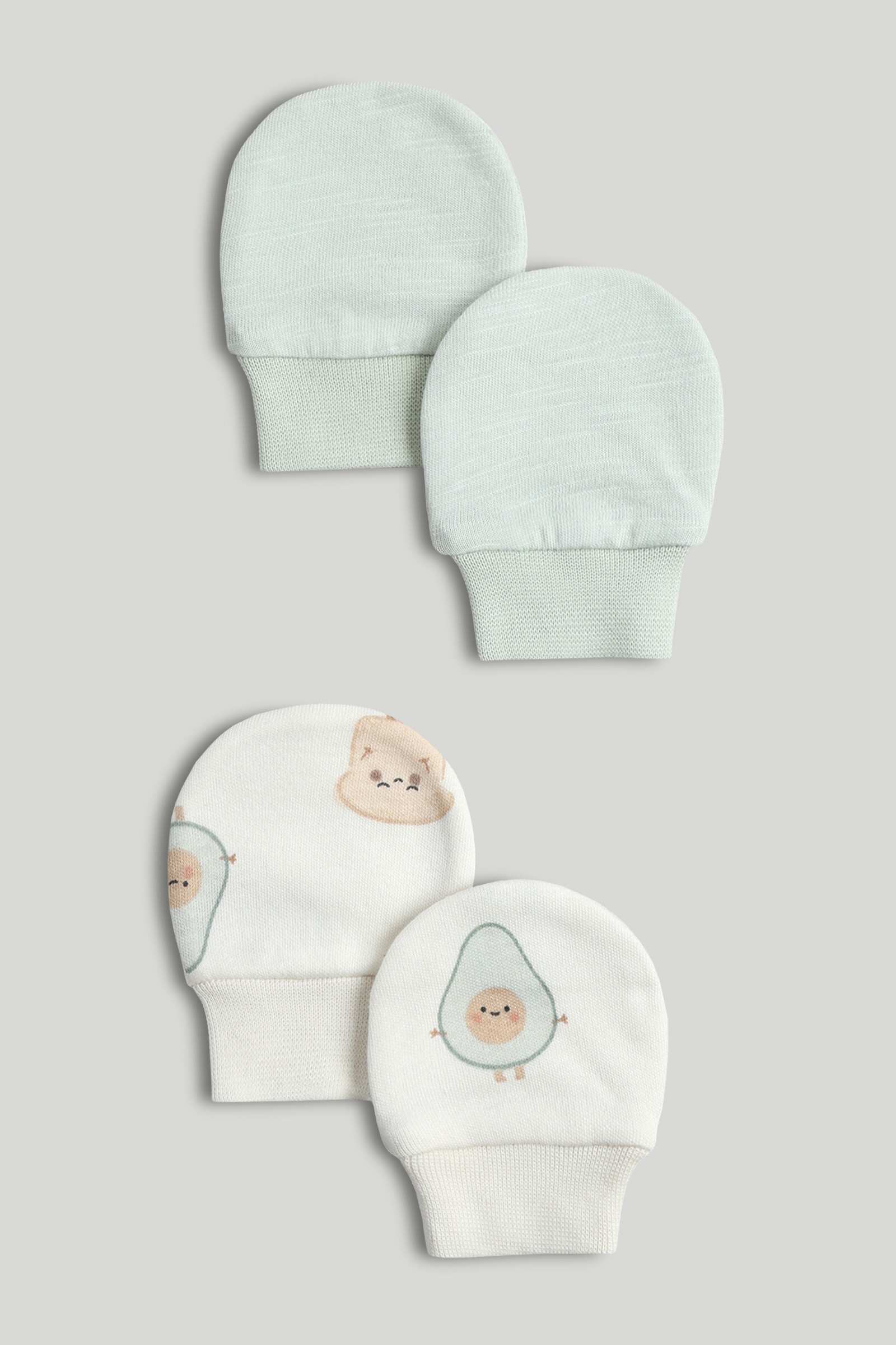 Mothercare My First Unisex Mittens - Pack of 2 - Multi
