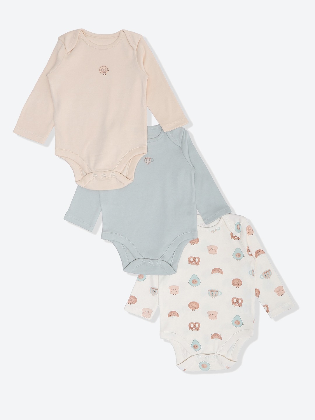 Mothercare Unisex Printed Bodysuit Pack of 5 Multicolor