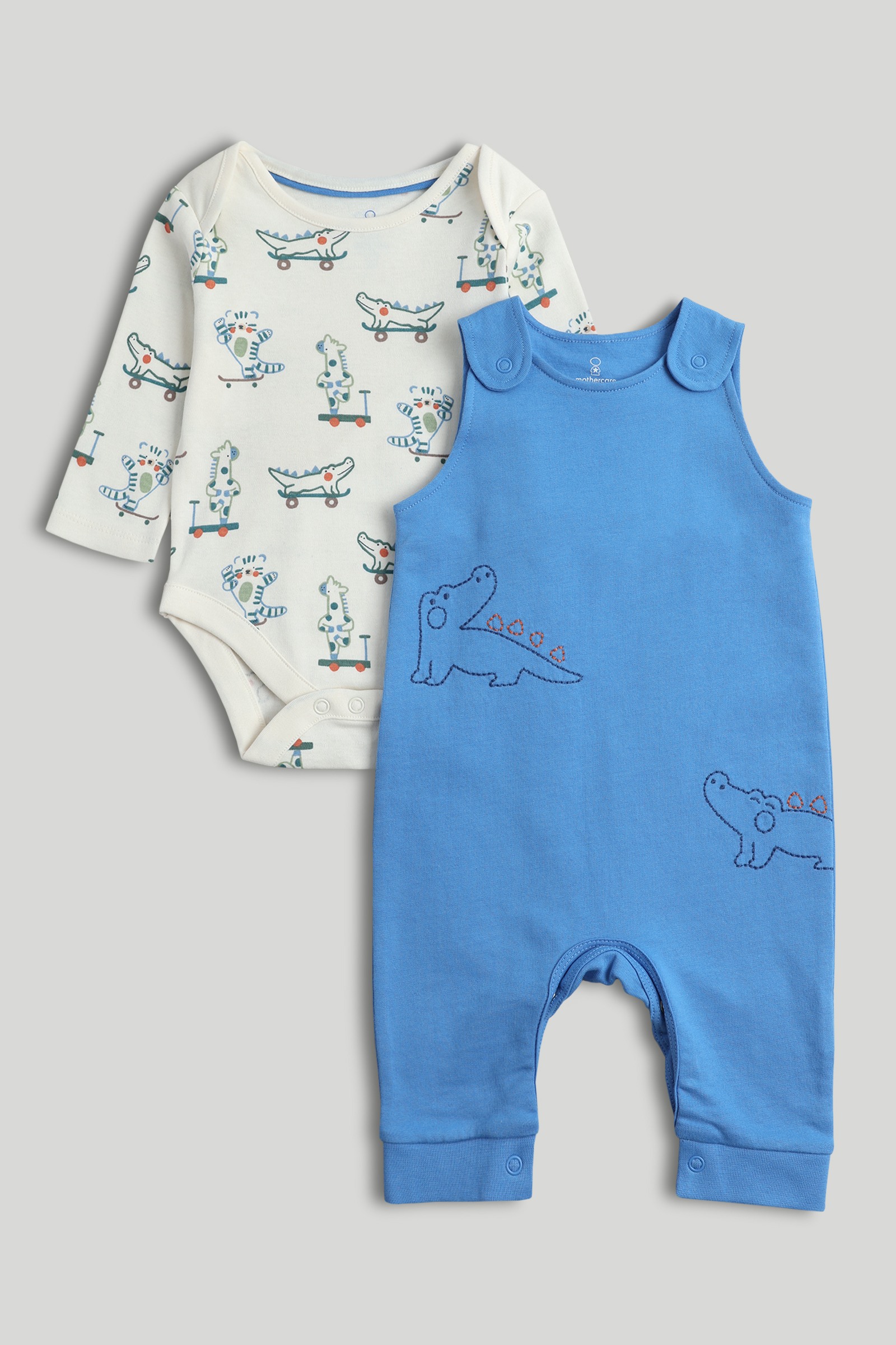Mothercare Boys Printed Bodysuit & Romper Multicolor