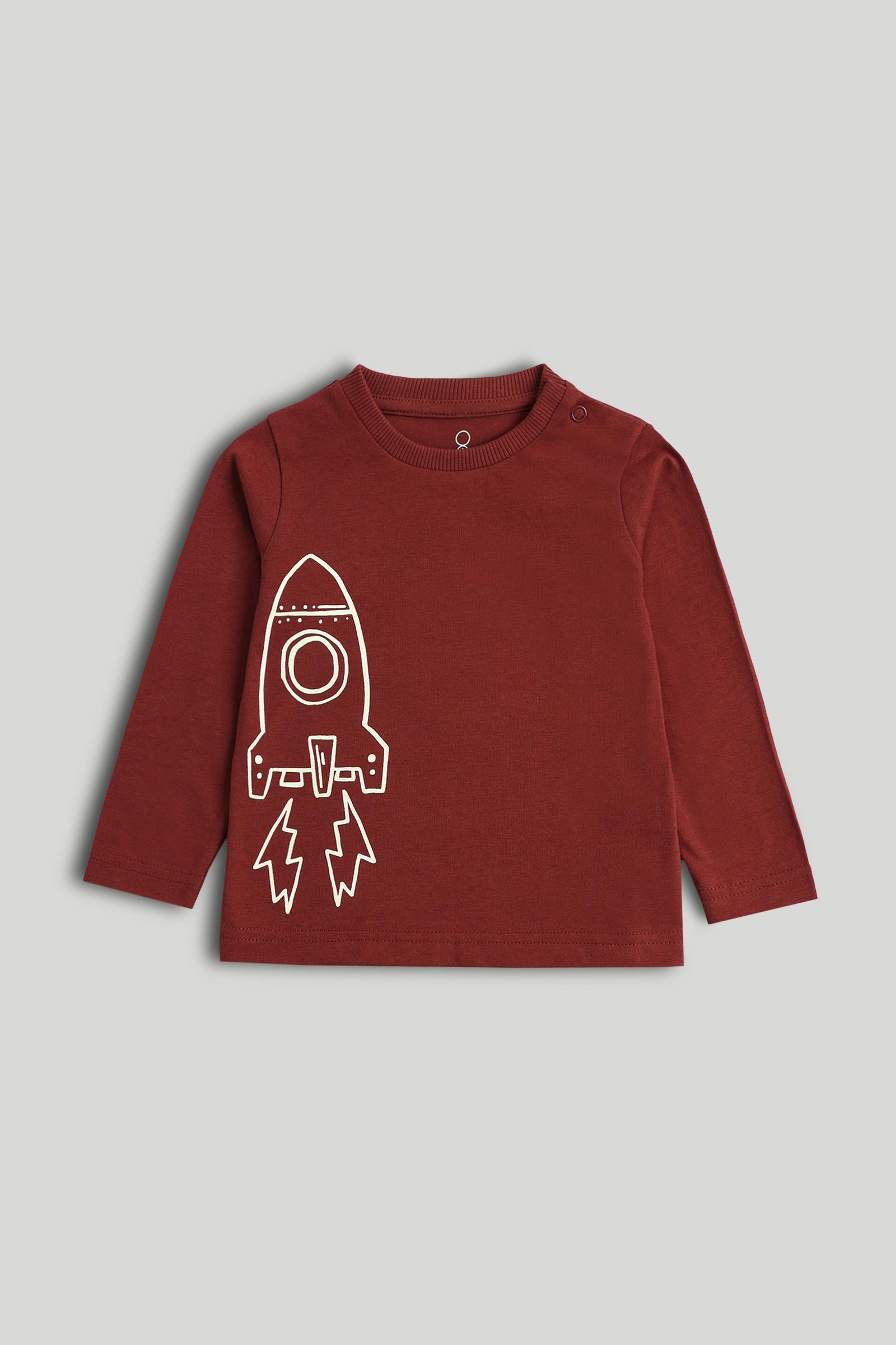 Mothercare Boys Solid Tshirt Pack of 1 Red