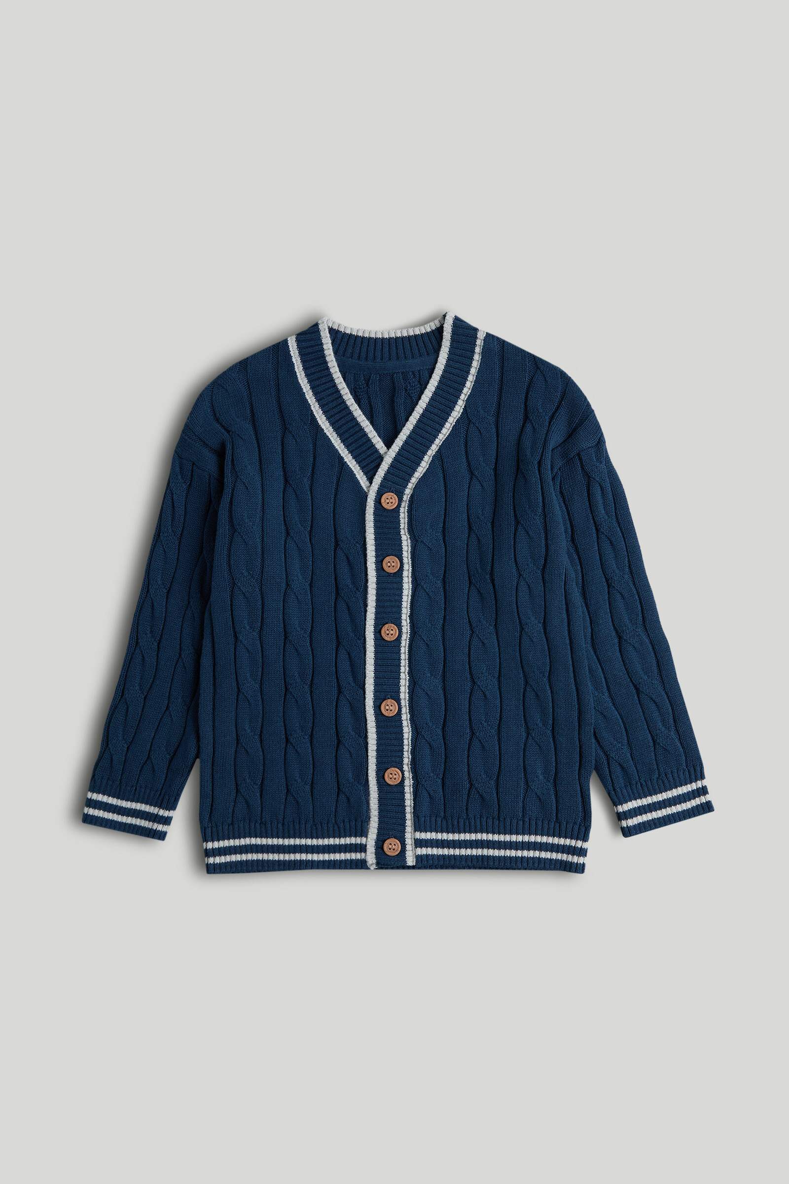Mothercare Junior Boys Britpop Revival Full Sleeves Cardigan - Navy