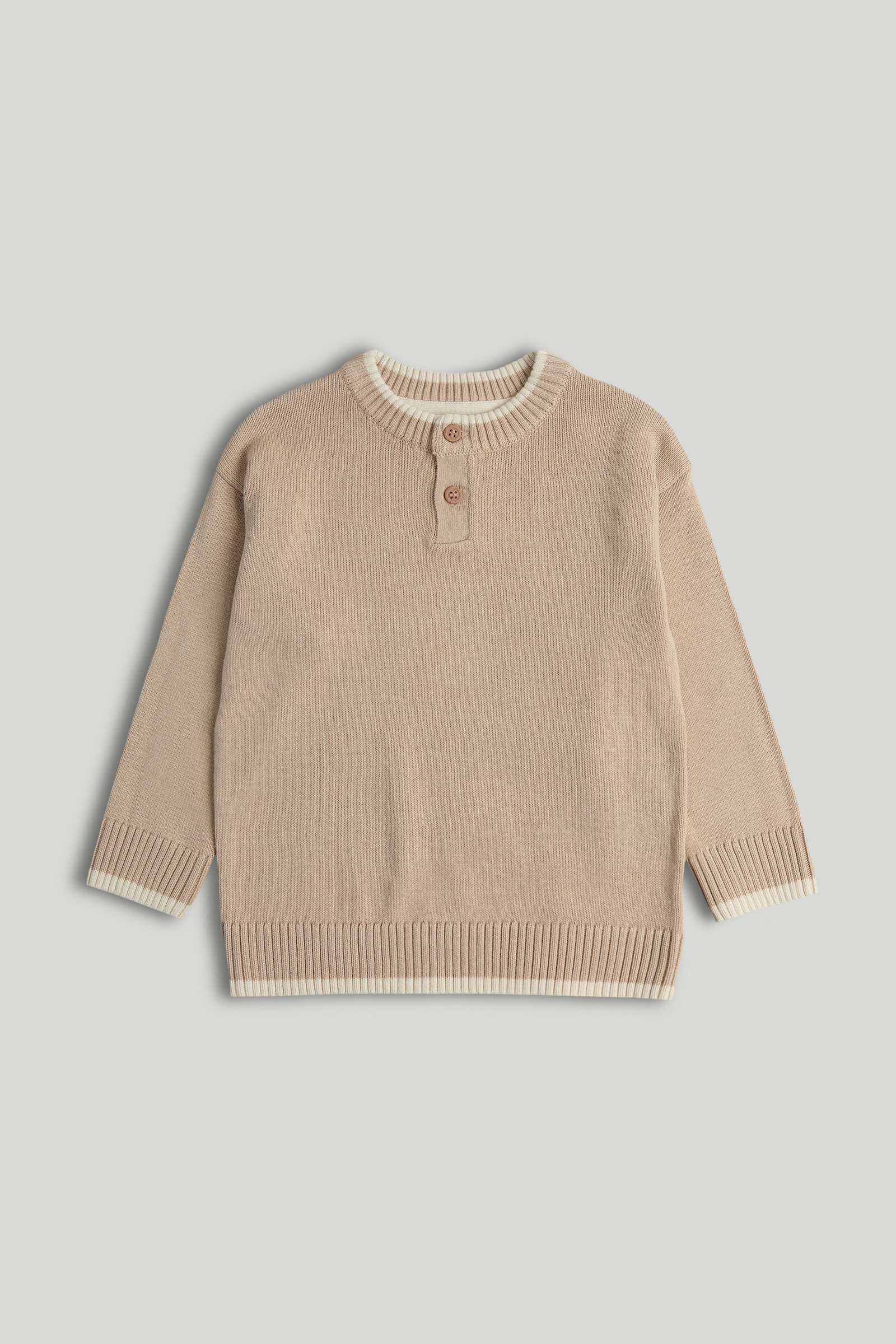 Mothercare Junior Boys History Explorer Full Sleeves Jumper - Light Brown