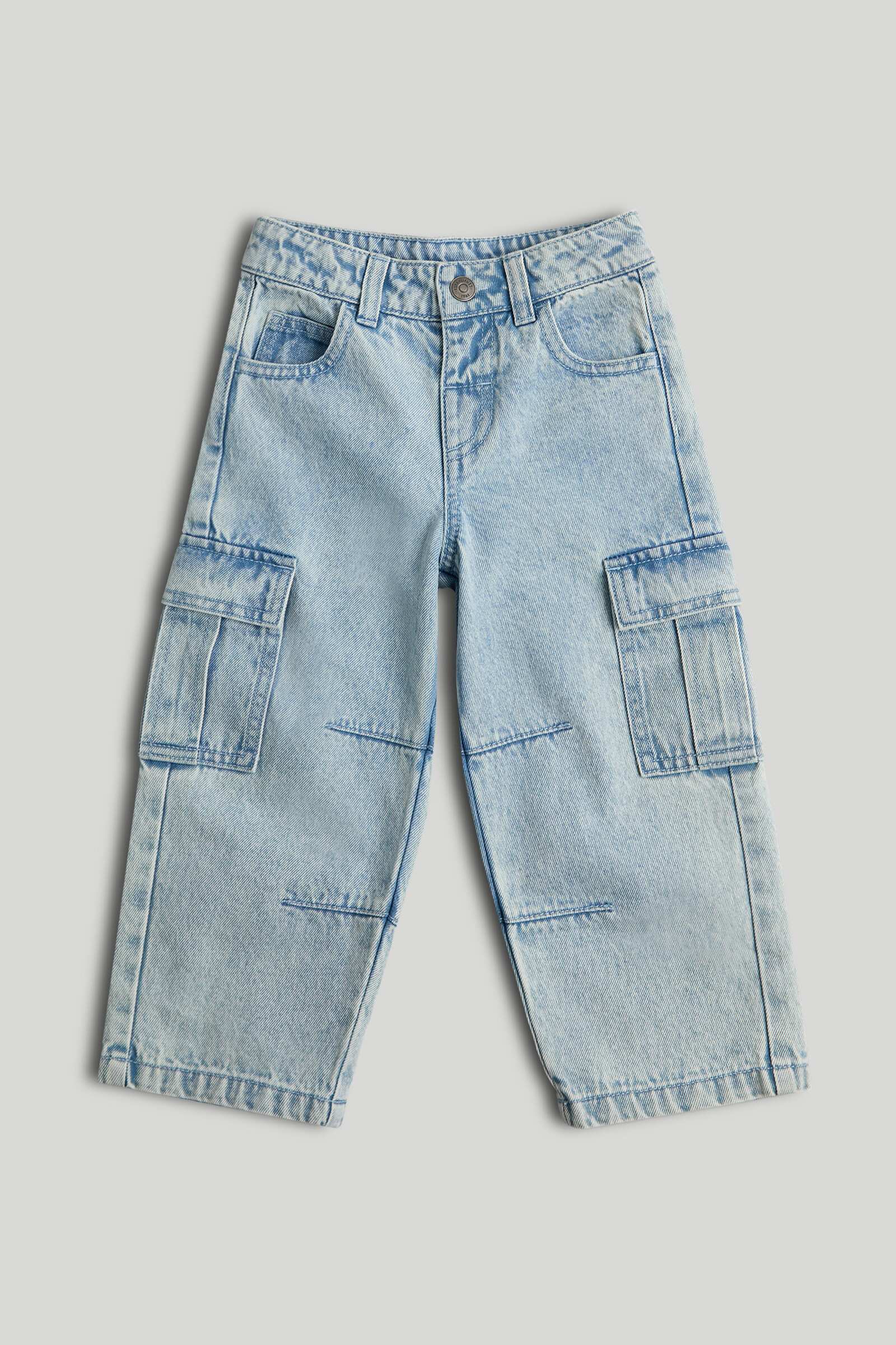 Mothercare Junior Boys History Explorer Jeans - Light Blue