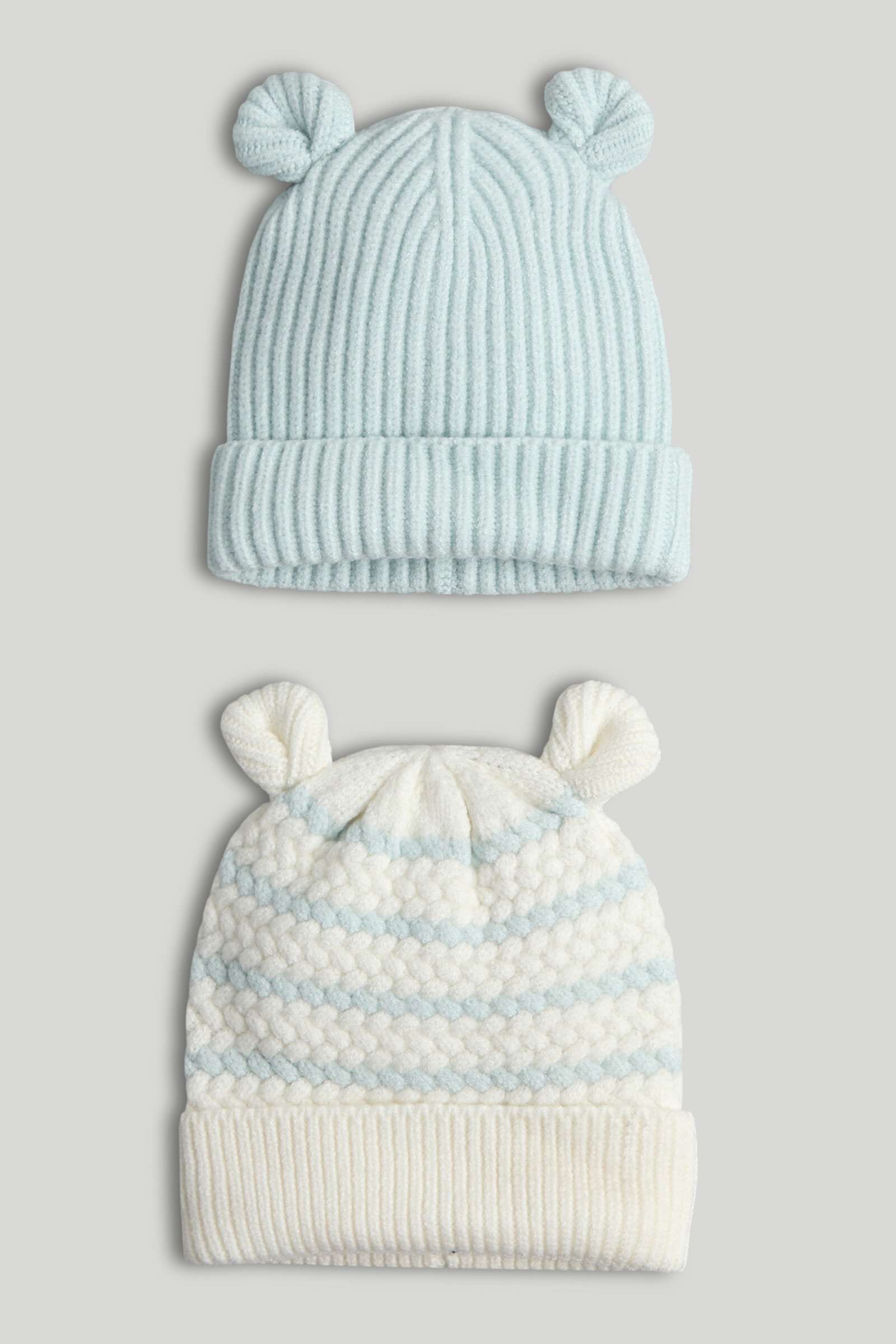 Mothercare Baby Boys Hat - Pack of 2 - Blue
