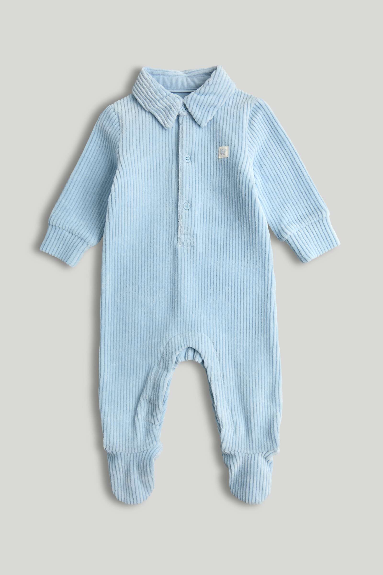 Mothercare My First Boy Classic Full Sleeves Sleepsuit - Blue