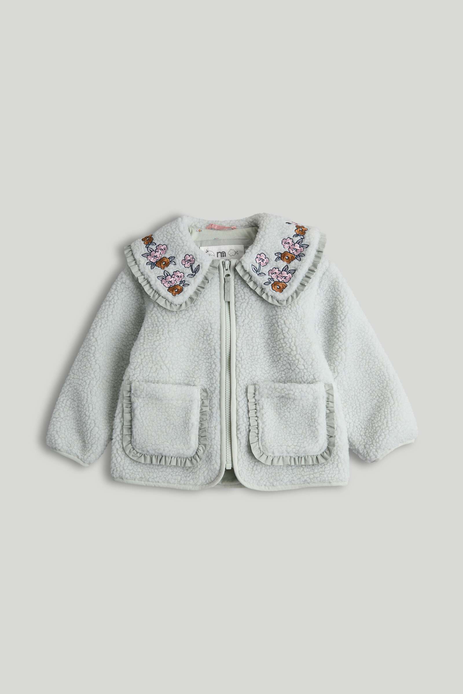 Mothercare Mini Girls Outerwear Full Sleeves Jacket - Light Green