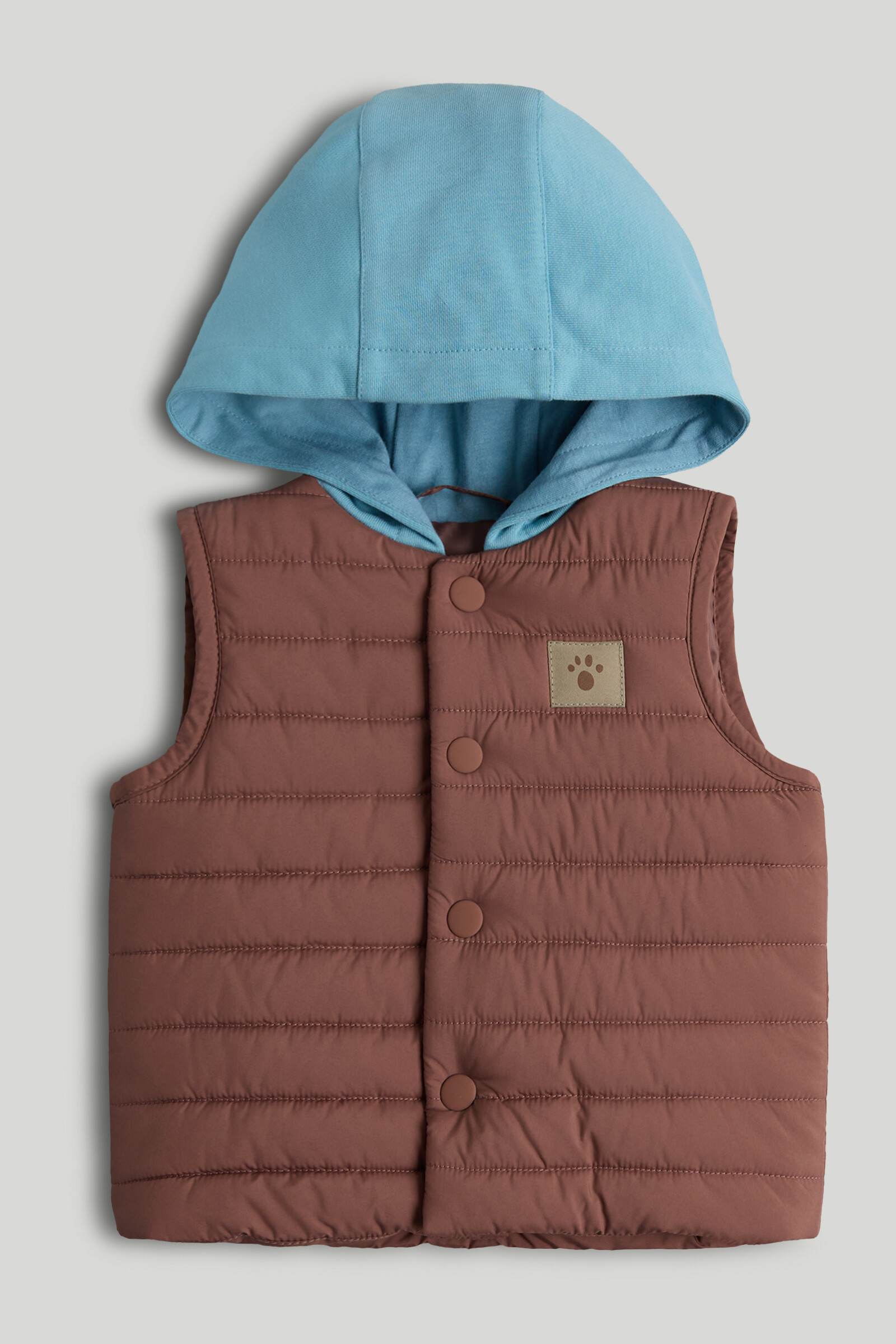 Mothercare Mini Boys Playful Wanderer Sleeveless Jacket - Brown