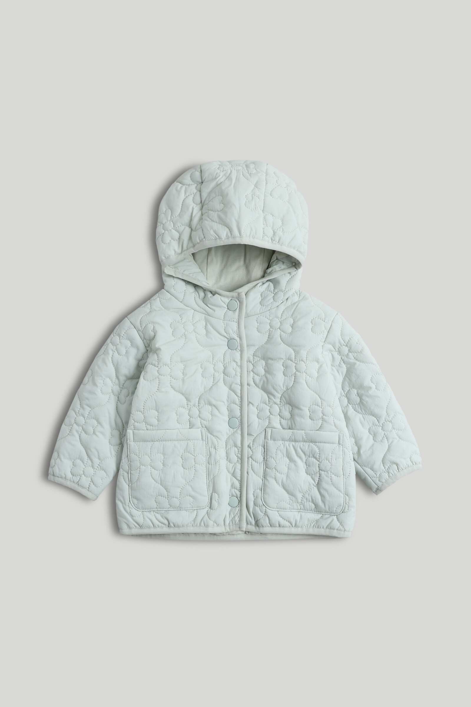 Mothercare Mini Girls Outerwear Full Sleeves Quilted Jacket - Brown
