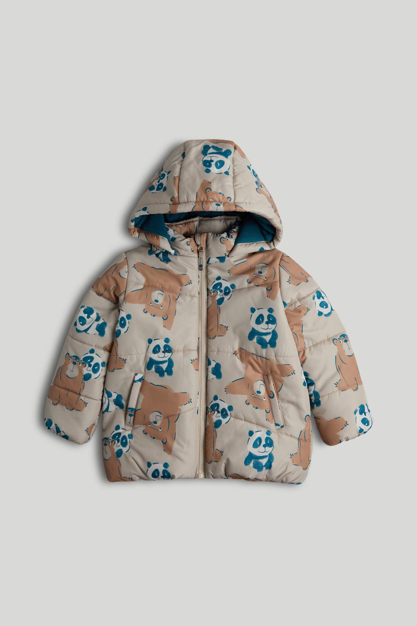 Mothercare Mini Boys Outerwear Printed Full Sleeves Jacket - Light Brown