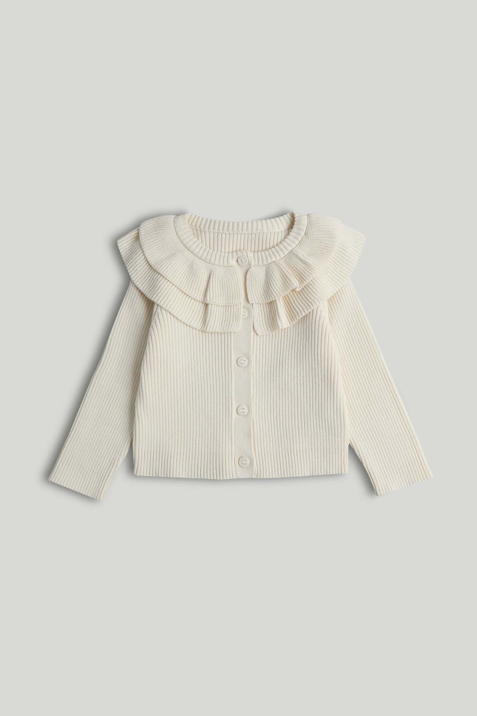 Mothercare Mini Girls Ballet Core Full Sleeves Cardigan - Cream