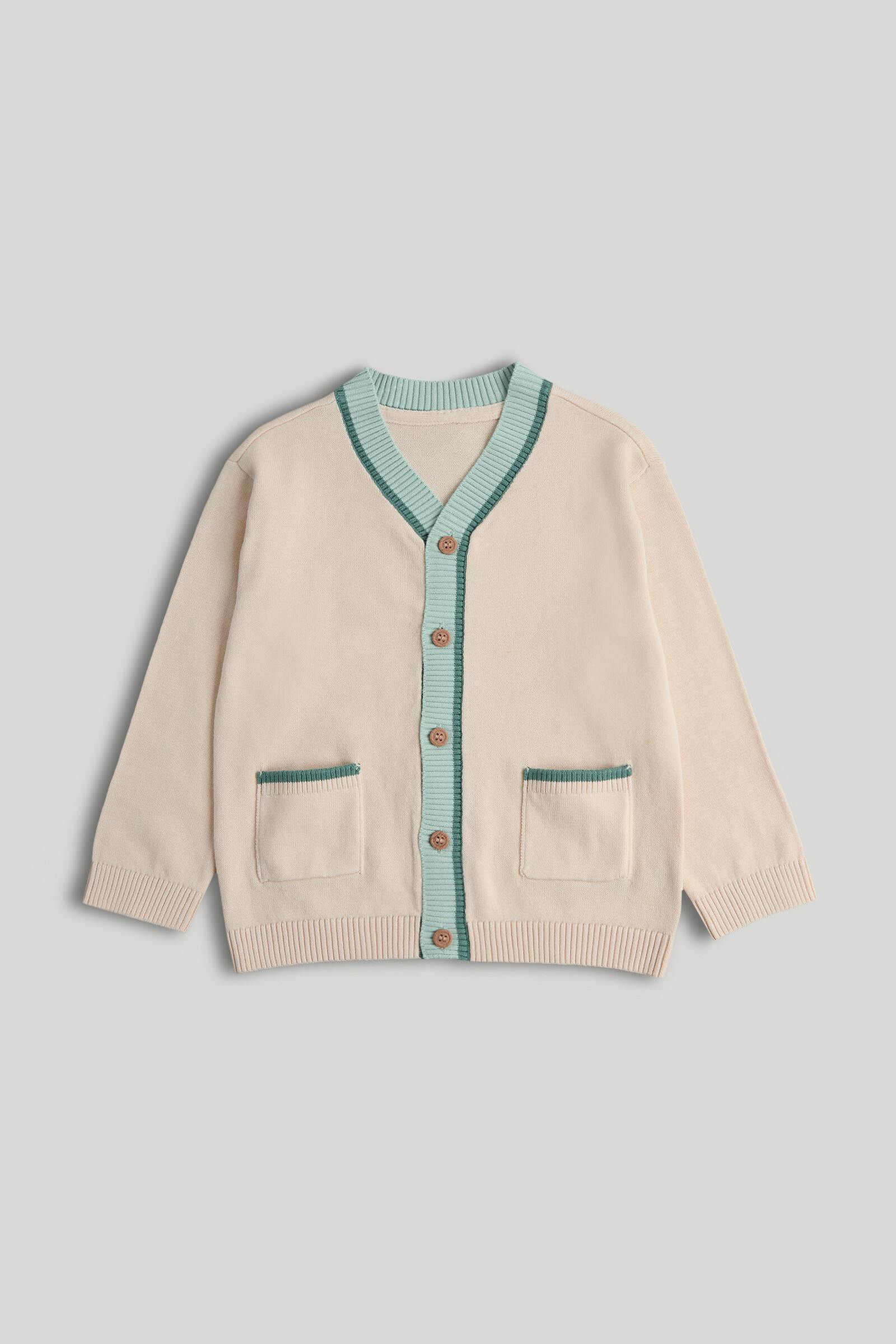 Mothercare Mini Boys Adventure In Time Full Sleeves Cardigan - Cream