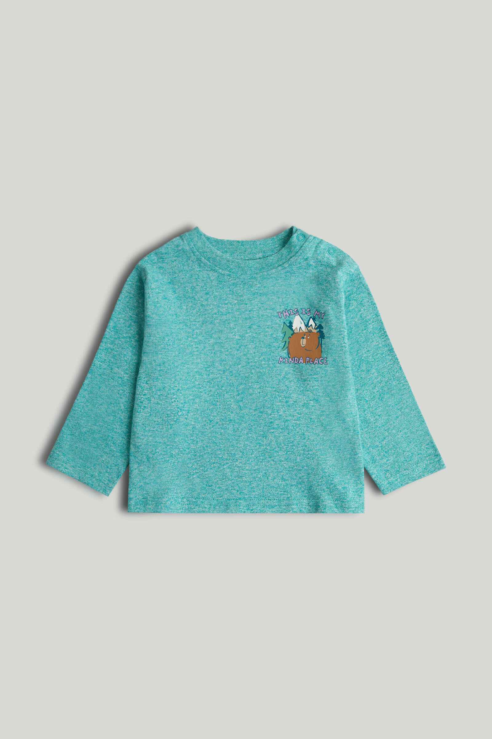 Mothercare Mini Boys Playful Wanderer Full Sleeves T-Shirt - Blue