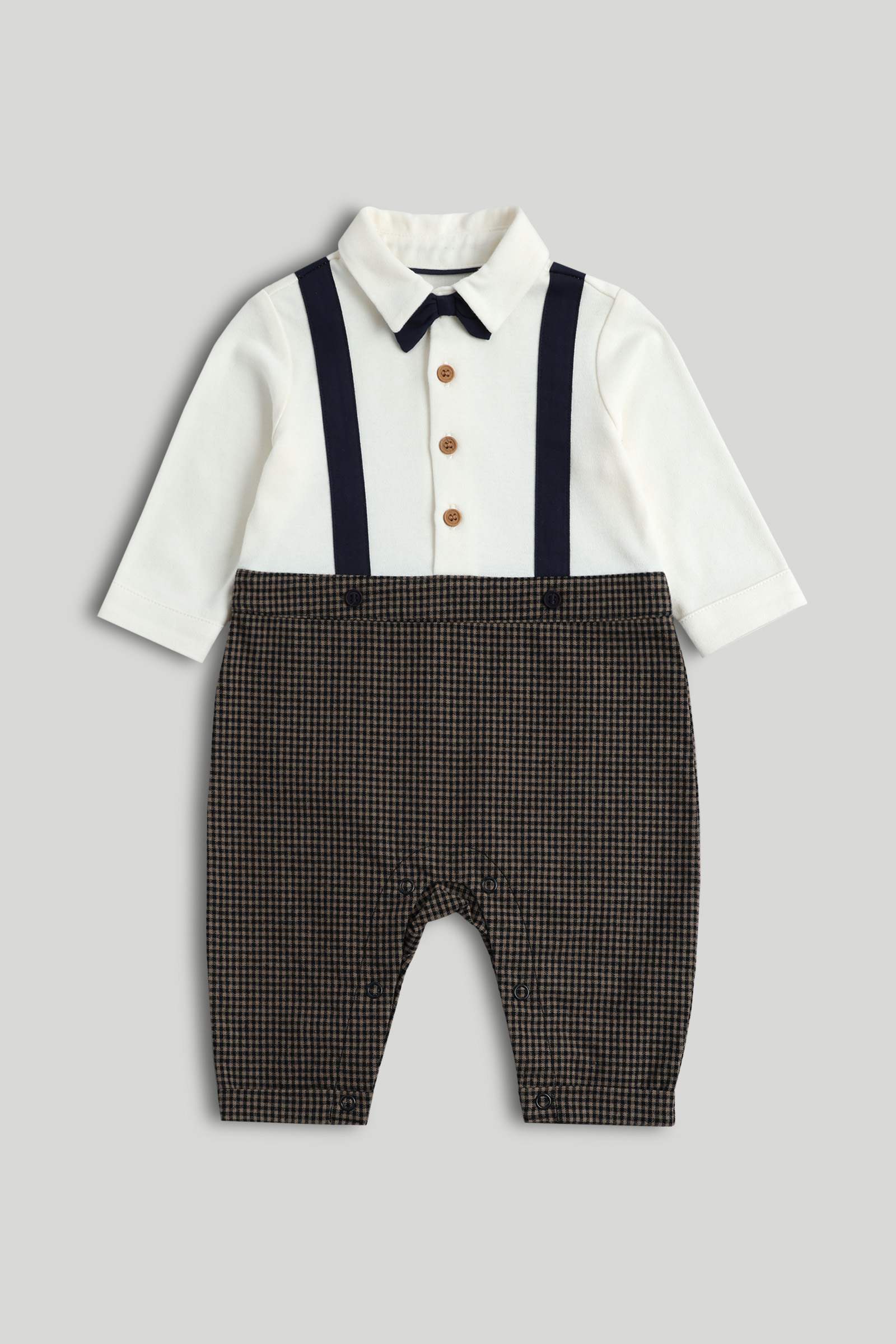 Mothercare Boys Solid Romper  - Multicolor