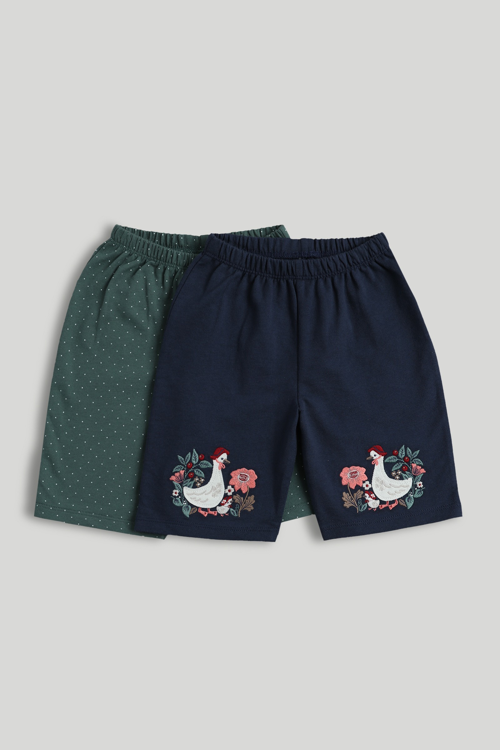 Mothercare Girls Printed Joggers Pack of 2 Multicolor
