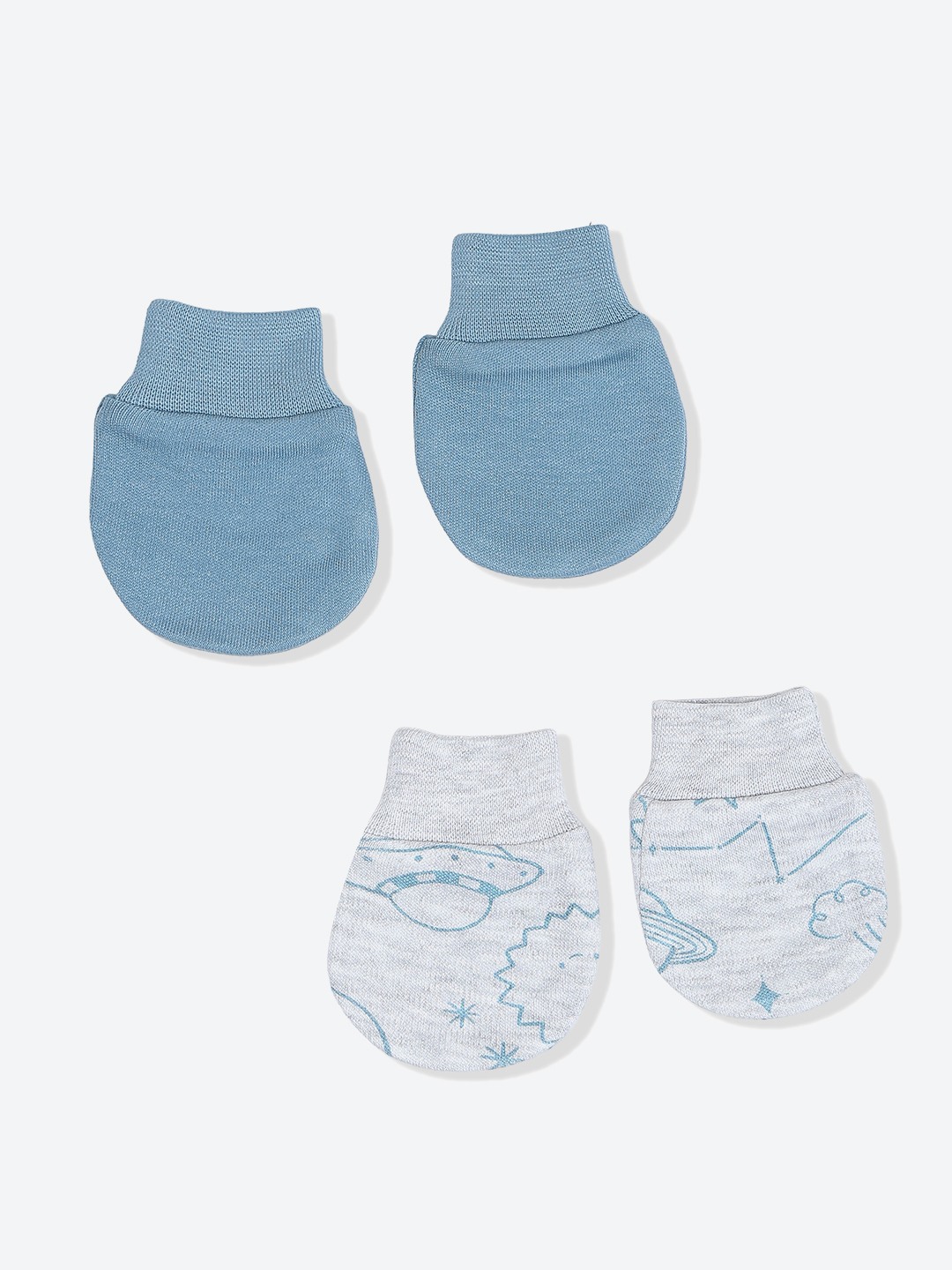 Mothercare Boys Solid Mittens Pack of 2 - Multicolor