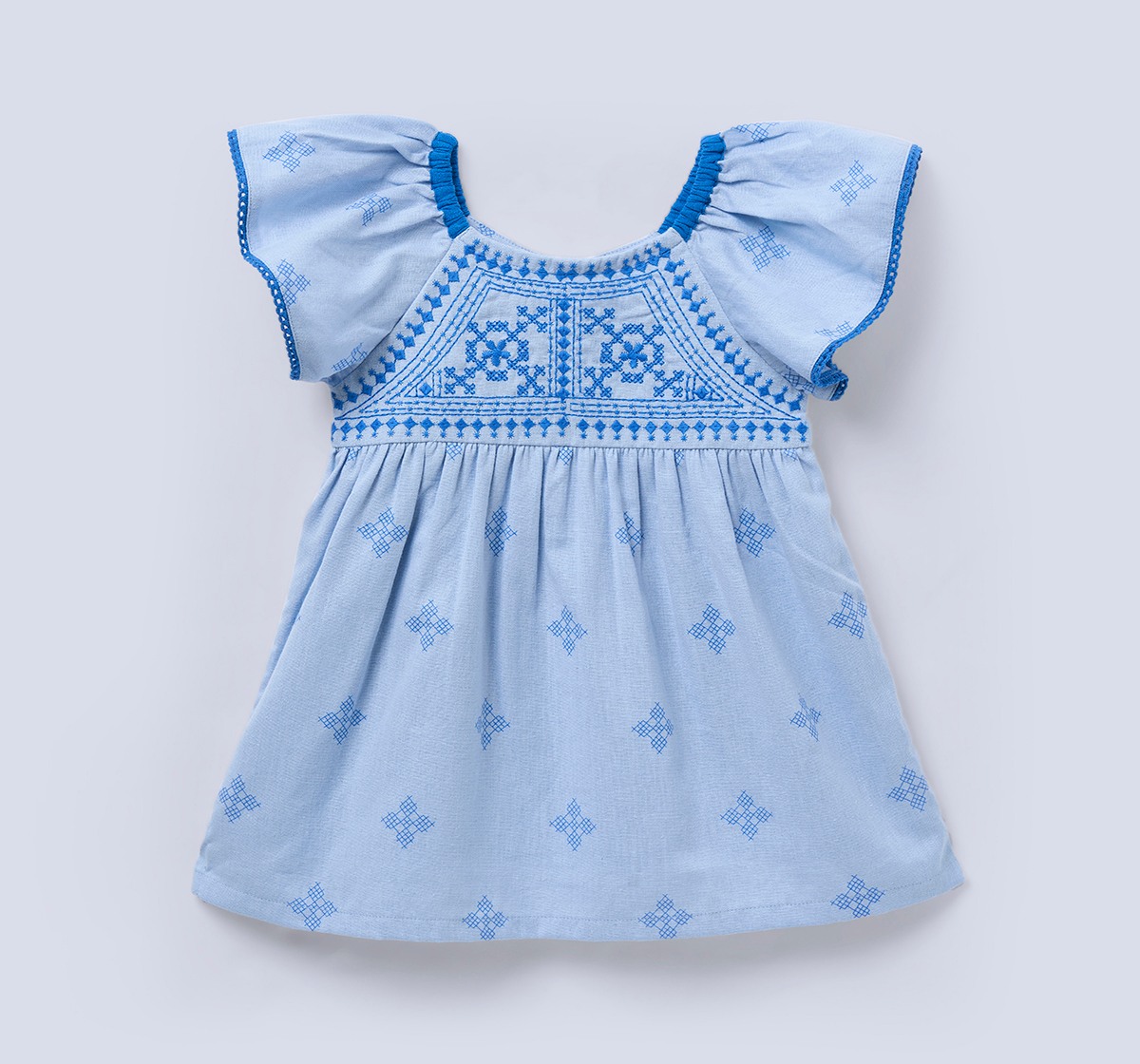 Ed-a-Mamma Baby Girls Dress Blue