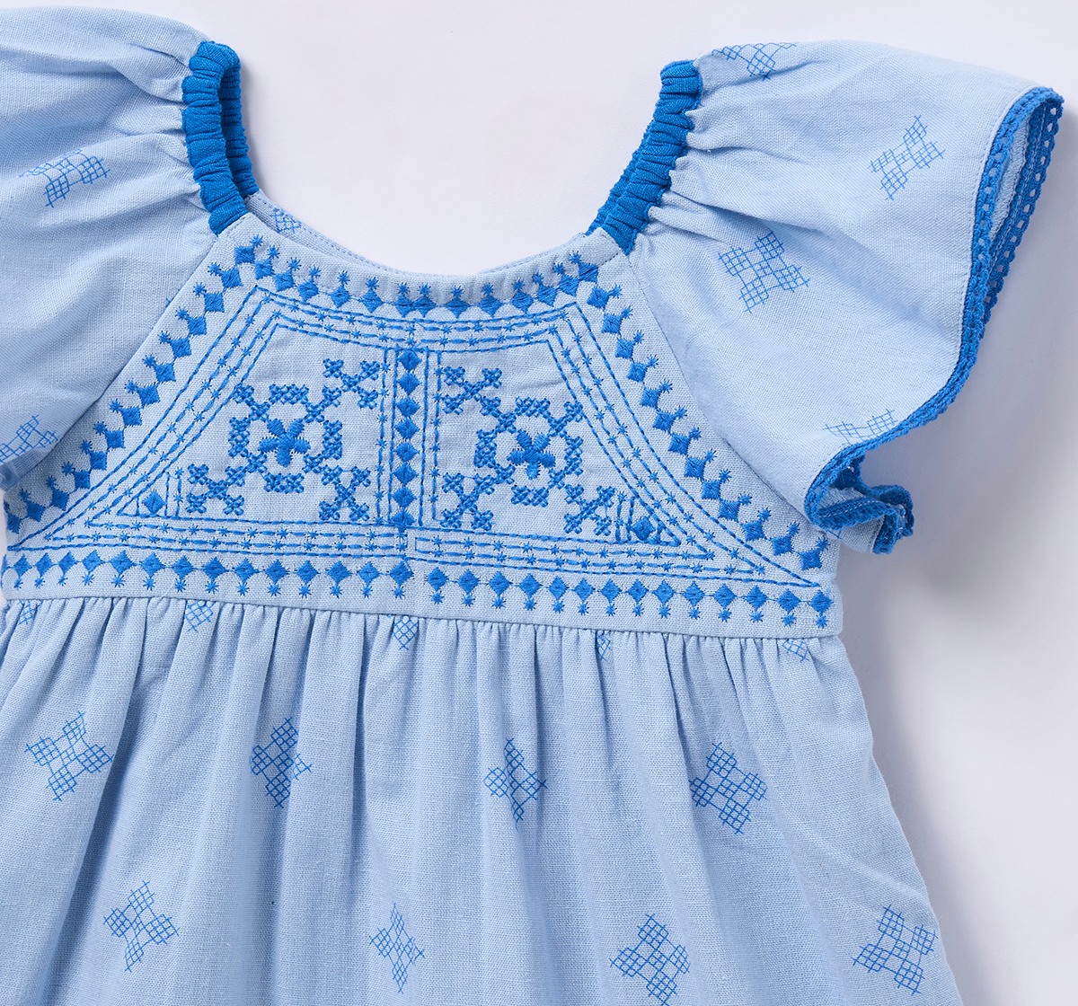 Ed-a-Mamma Baby Girls Dress Blue