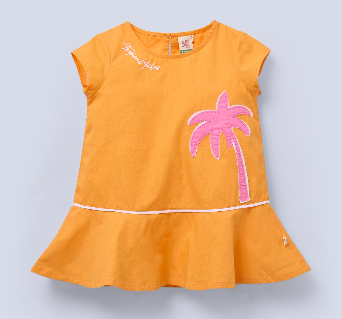Ed-a-Mamma Baby Girls Dress Orange