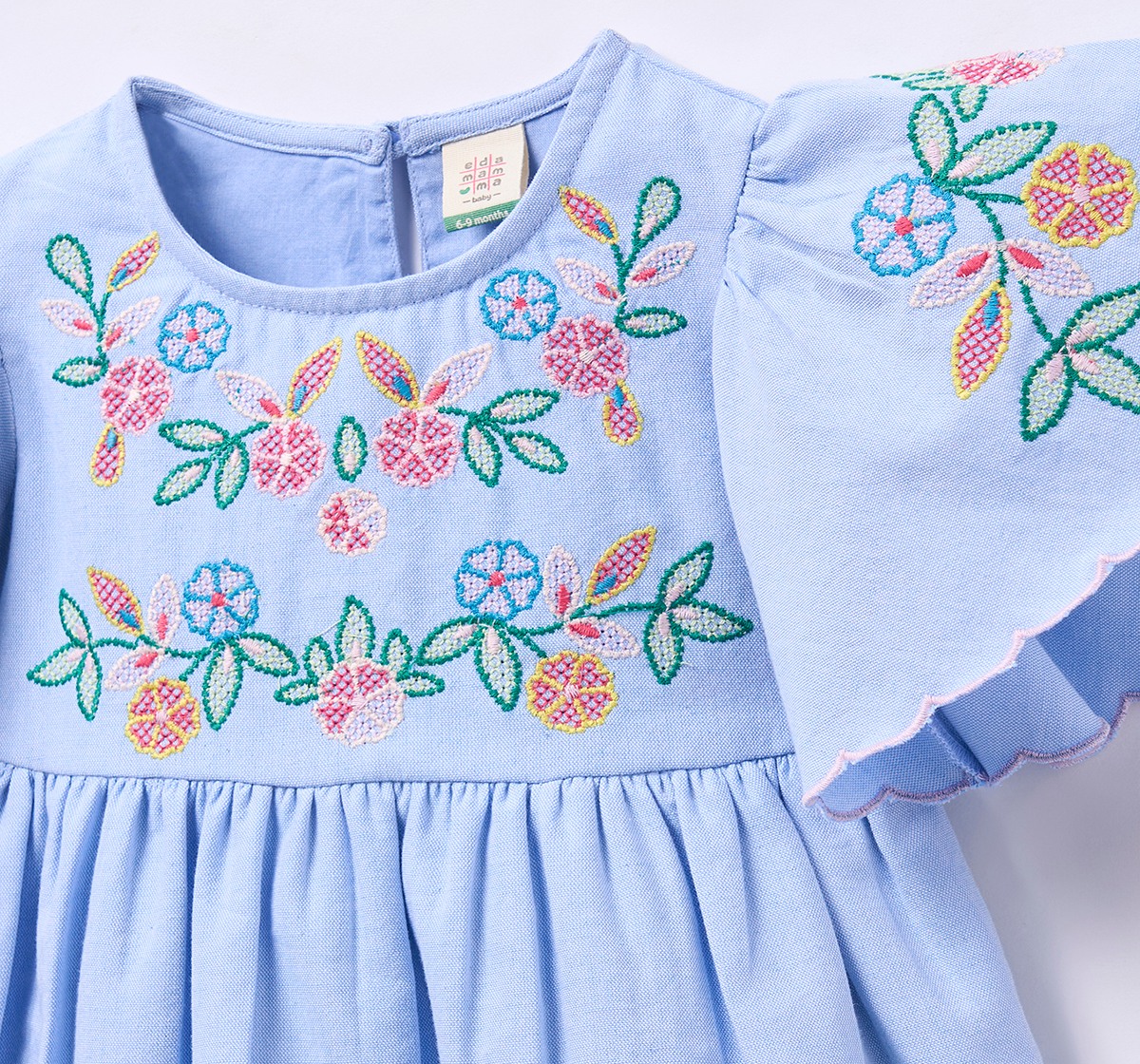 Ed-a-Mamma Baby Girls Dress Blue