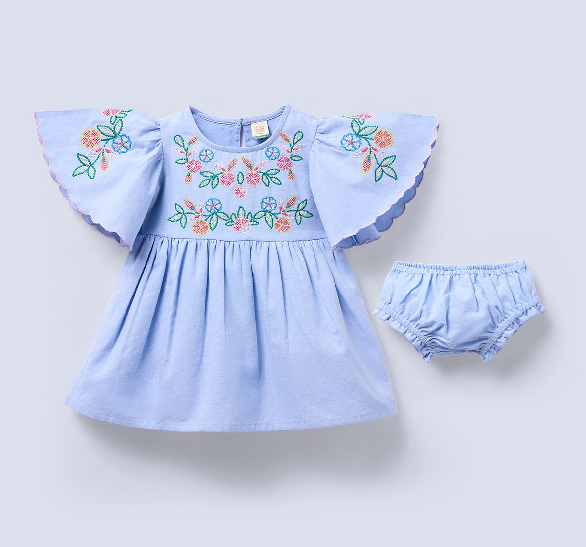 Ed-a-Mamma Baby Girls Dress Blue