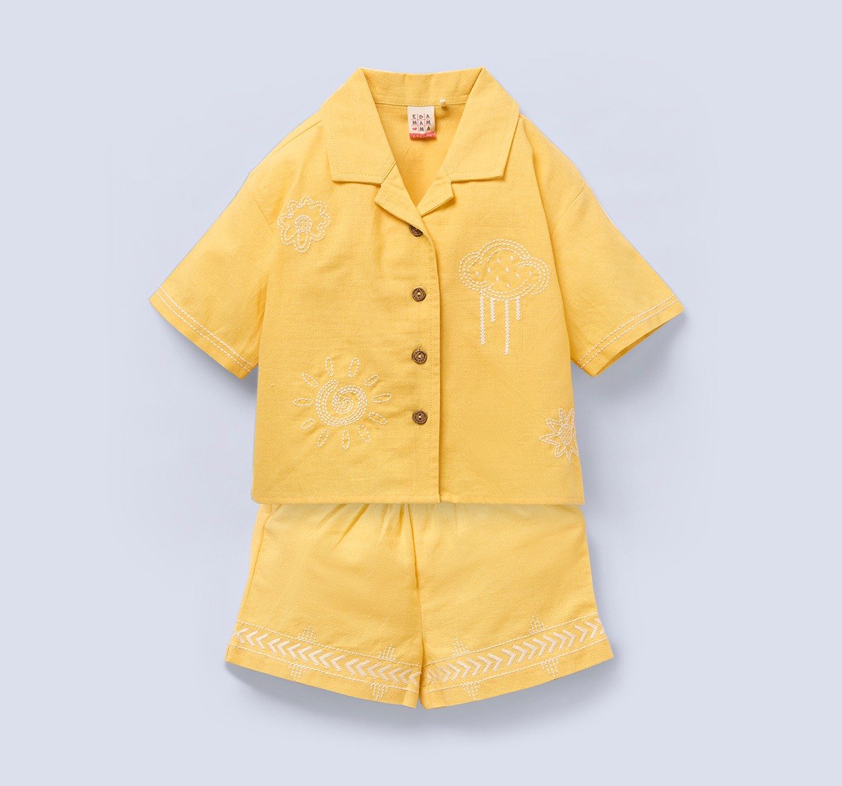 Ed-a-Mamma Baby Girls Sets Yellow