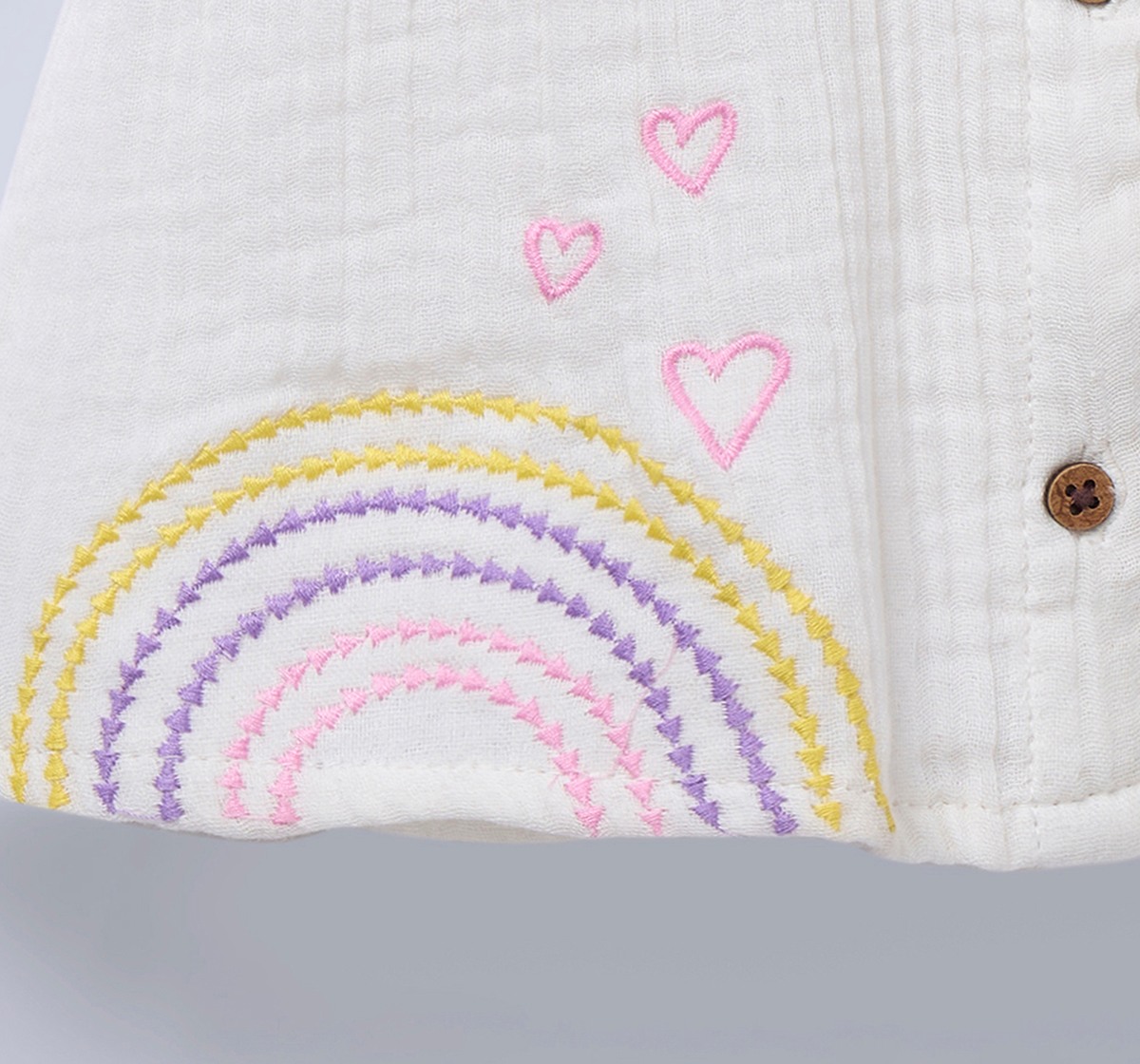 Ed-a-Mamma Baby Girls Top Off-White