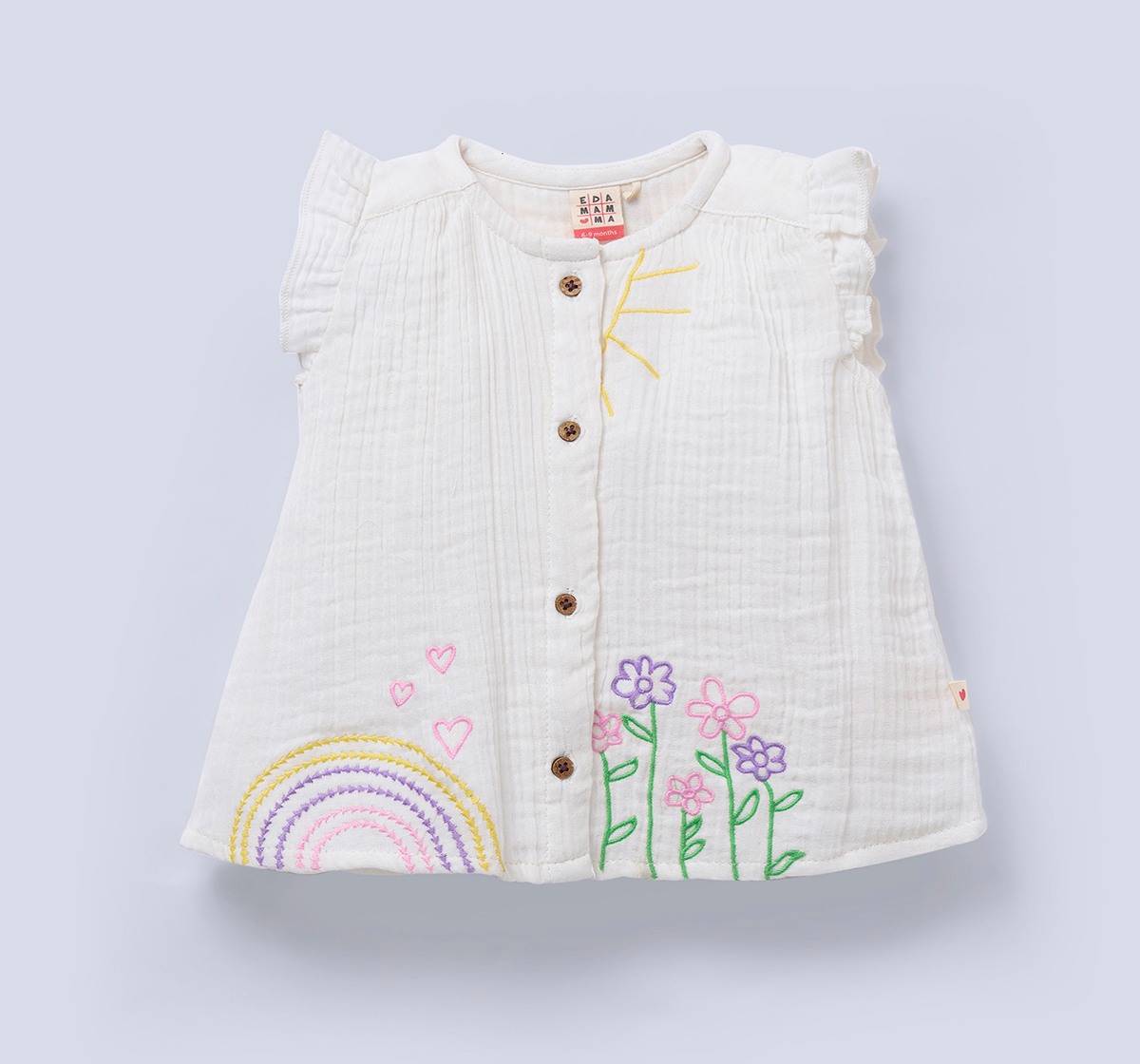 Ed-a-Mamma Baby Girls Top Off-White