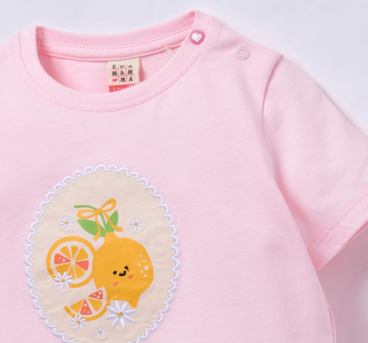 Ed-a-Mamma Baby Girls T-Shirt Peach