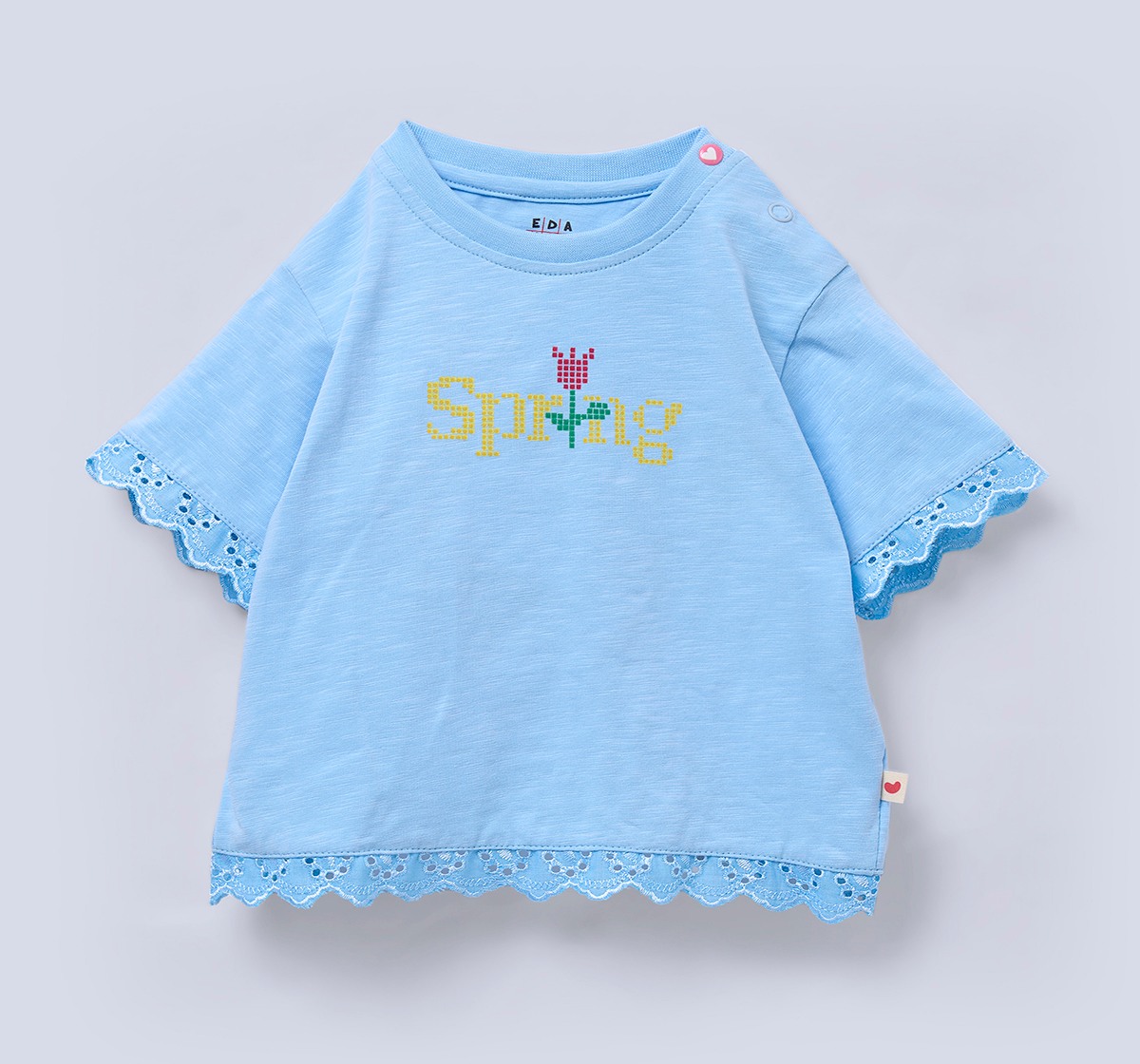 Ed-a-Mamma Baby Girls T-Shirt Blue