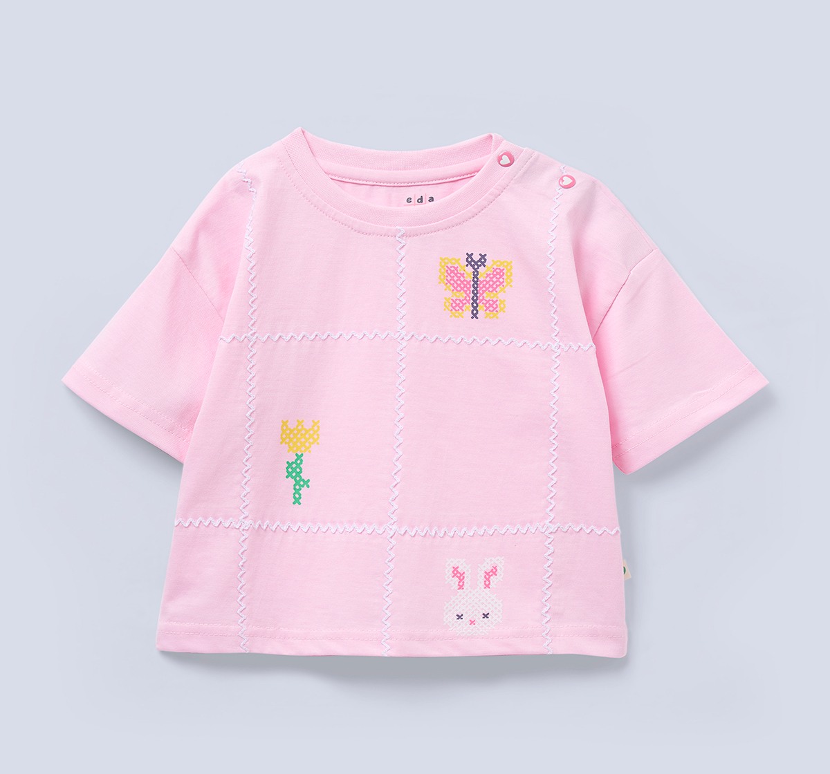 Ed-a-Mamma Baby Girls T-Shirt Pink