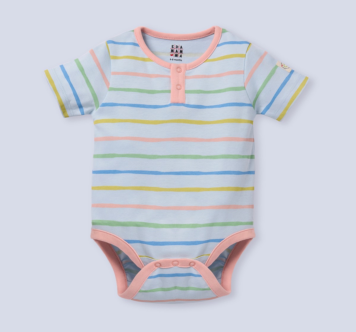 Ed-a-Mamma Baby Boys Bodysuit Pack of 2 Multi
