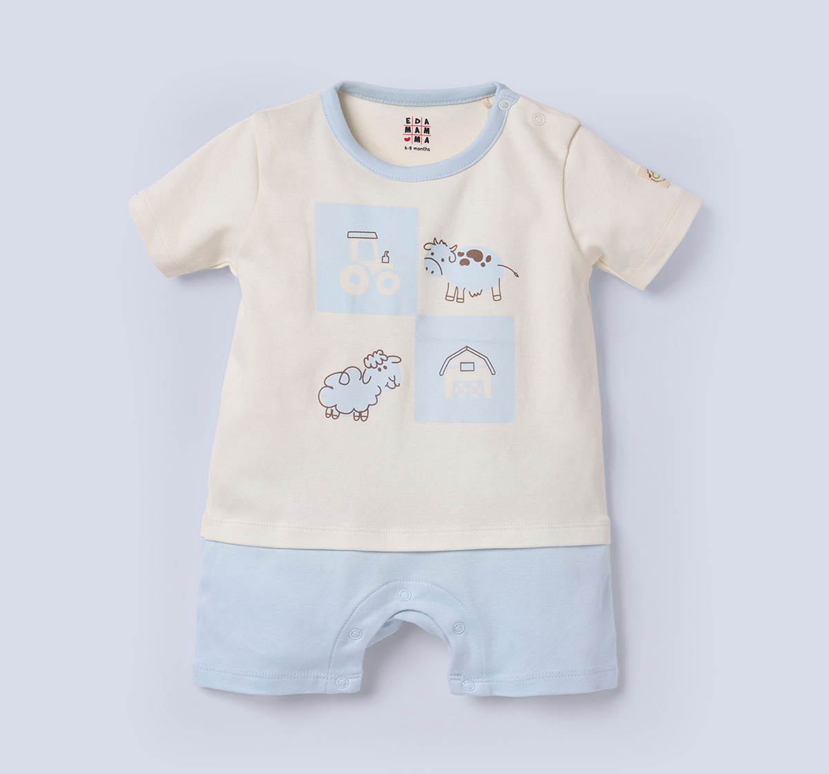 Ed-a-Mamma Baby Boys Rompers Pack of 2 Multi